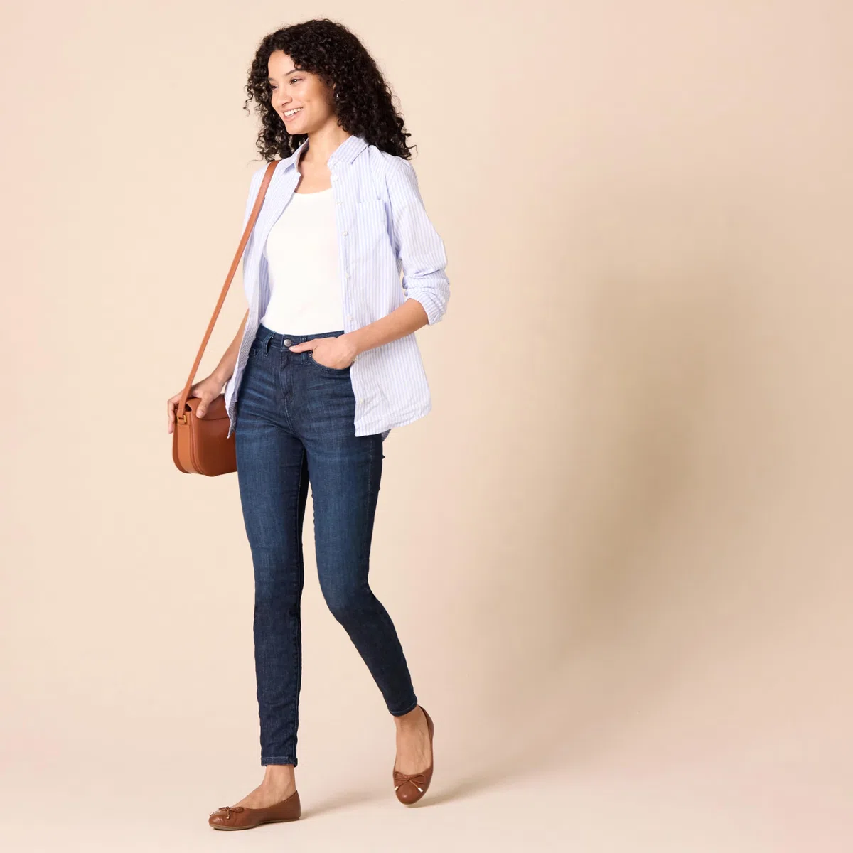 Amazon Essentials Jeans Skinny a Vita Alta - Colori Fuori Produzione Donna
