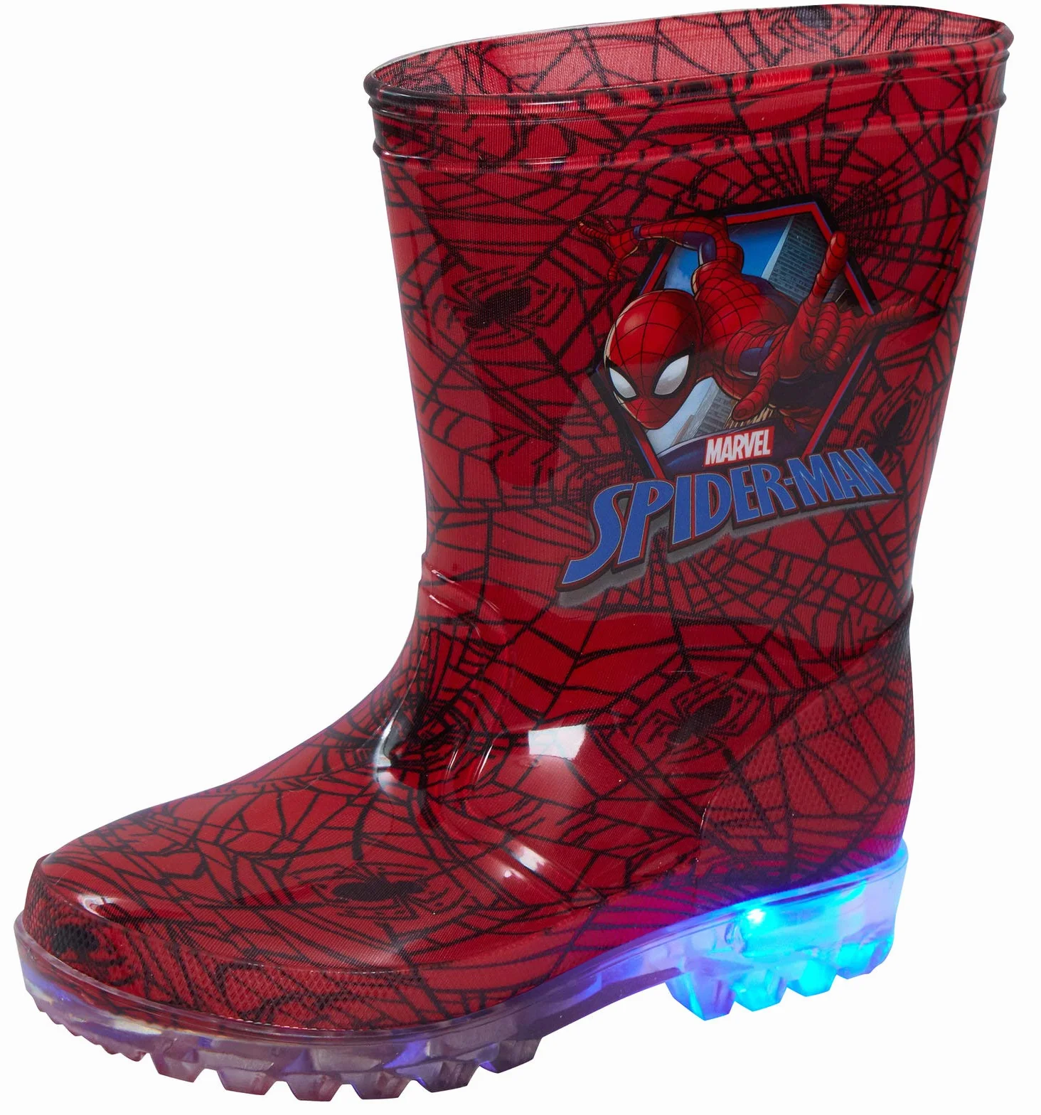 MARVEL, stivali da ragazzo con luci nel tacco, a tema Spiderman