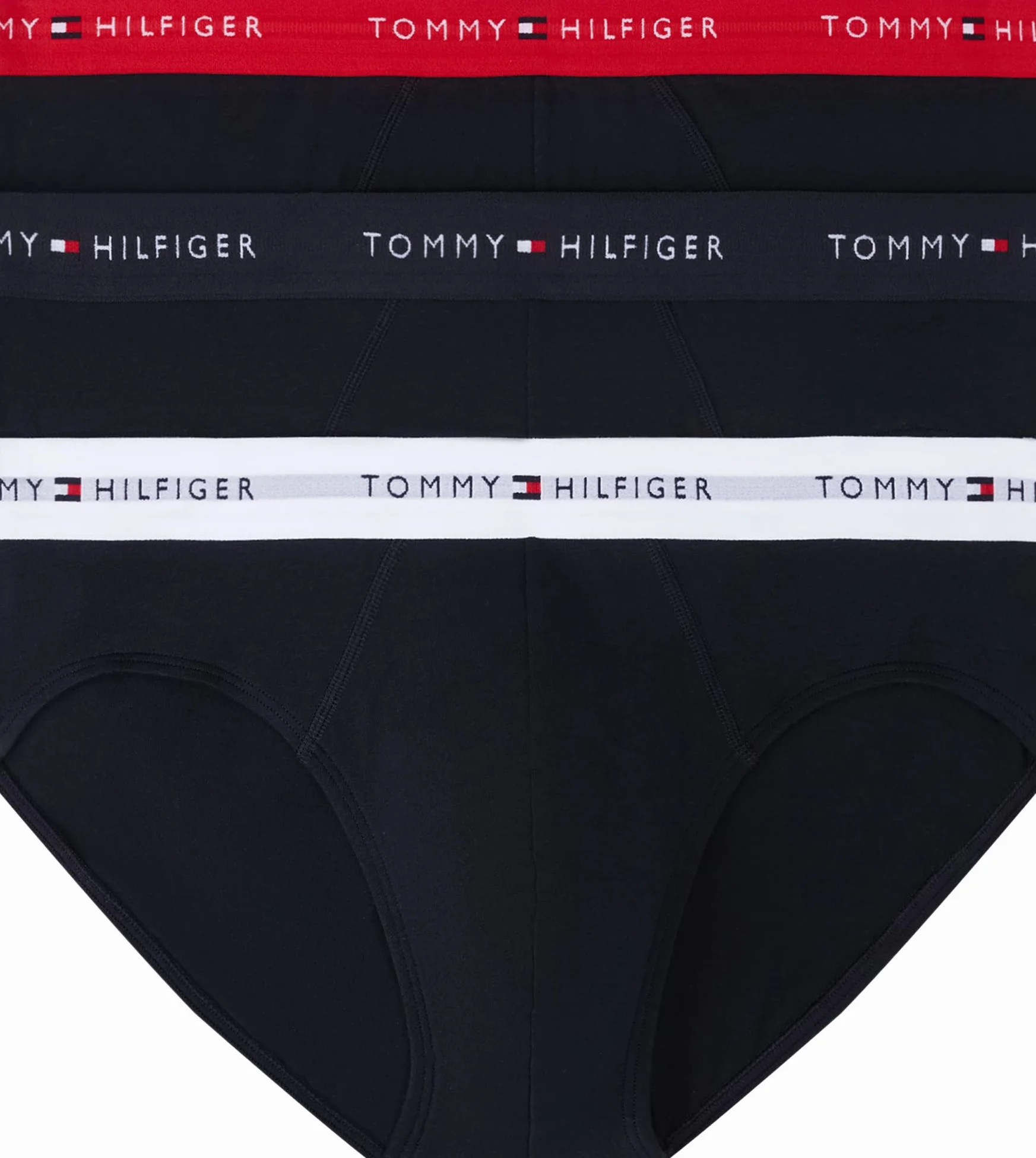 Tommy Hilfiger Premium Essenziali Allungano Cotone 3-Pack Breve, Marina con Oliva Notte/Peacoat/Grigio Ghiacciaio