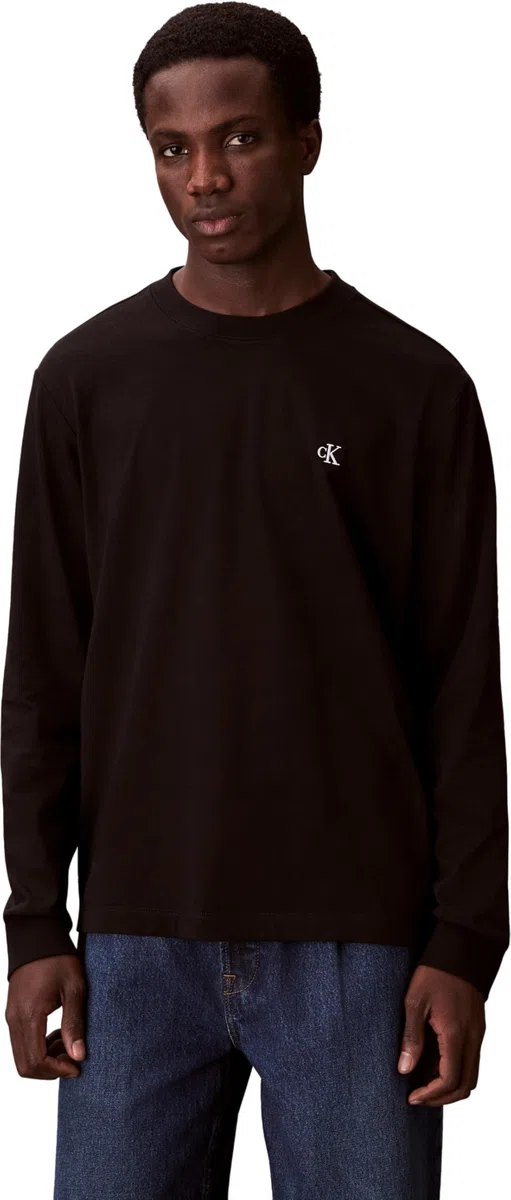 Calvin Klein LS Easy Monogram Tee Lv04rd247g Magliette Unisex - Adulto (Pacco da 1)