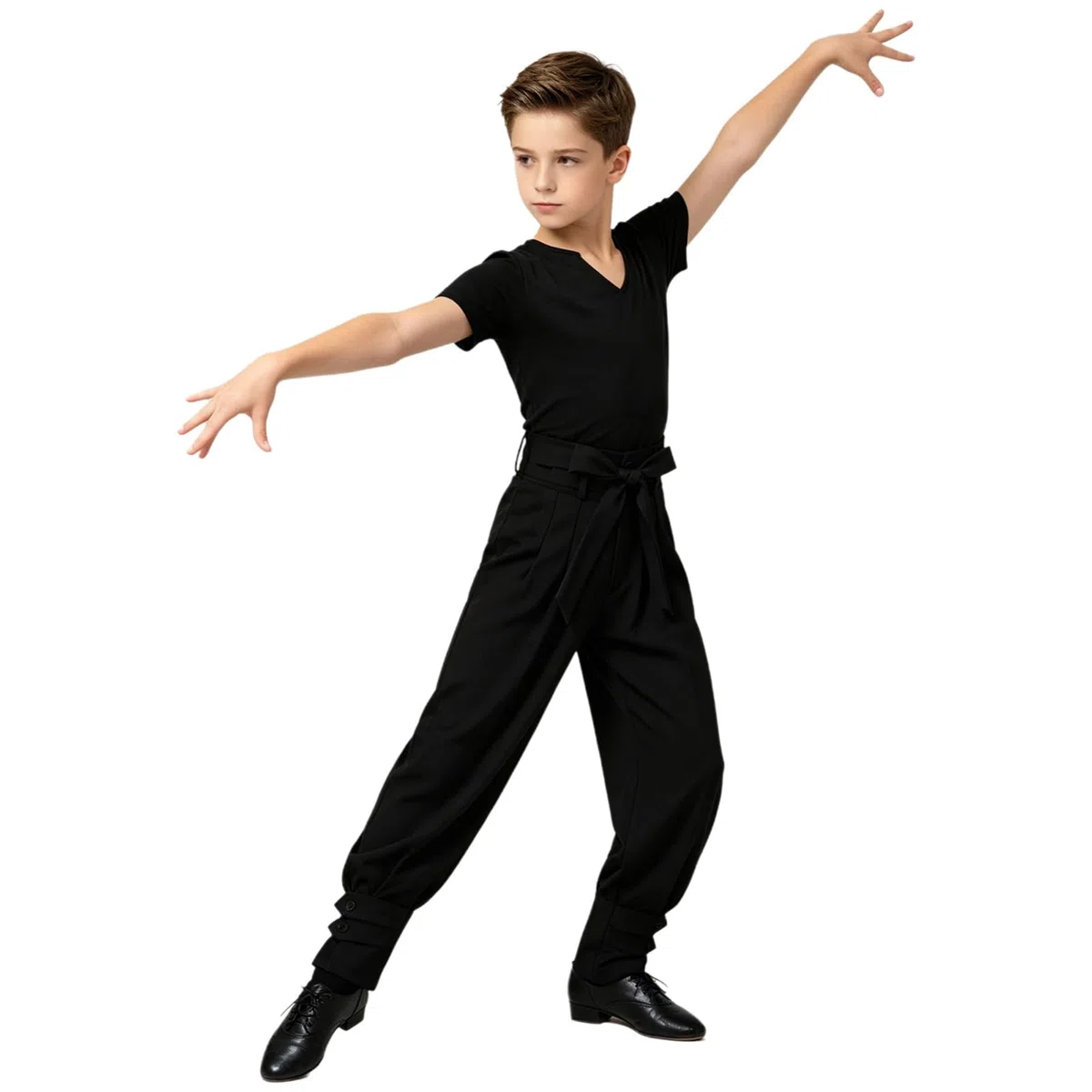 iEFiEL Bambini Camicia Da Ballo Latino Abbigliamento La Danza Salsa Set Camicia E Pantaloni Danza Camicie La Latina Ragazzi Cha-Cha