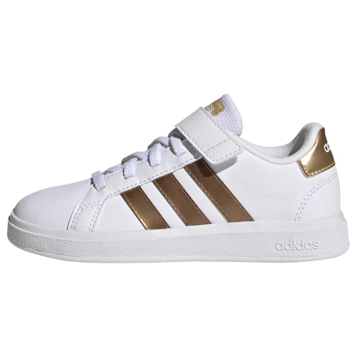 Adidas Unisex - Bambini e Ragazzi Grand Court Sustainable Lifestyle Court Elastic Lace And Top Strap Shoes