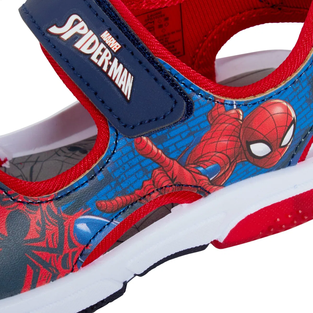 Marvel Spiderman, sandali sportivi leggeri da ragazzo, con punta aperta, facili da montare,