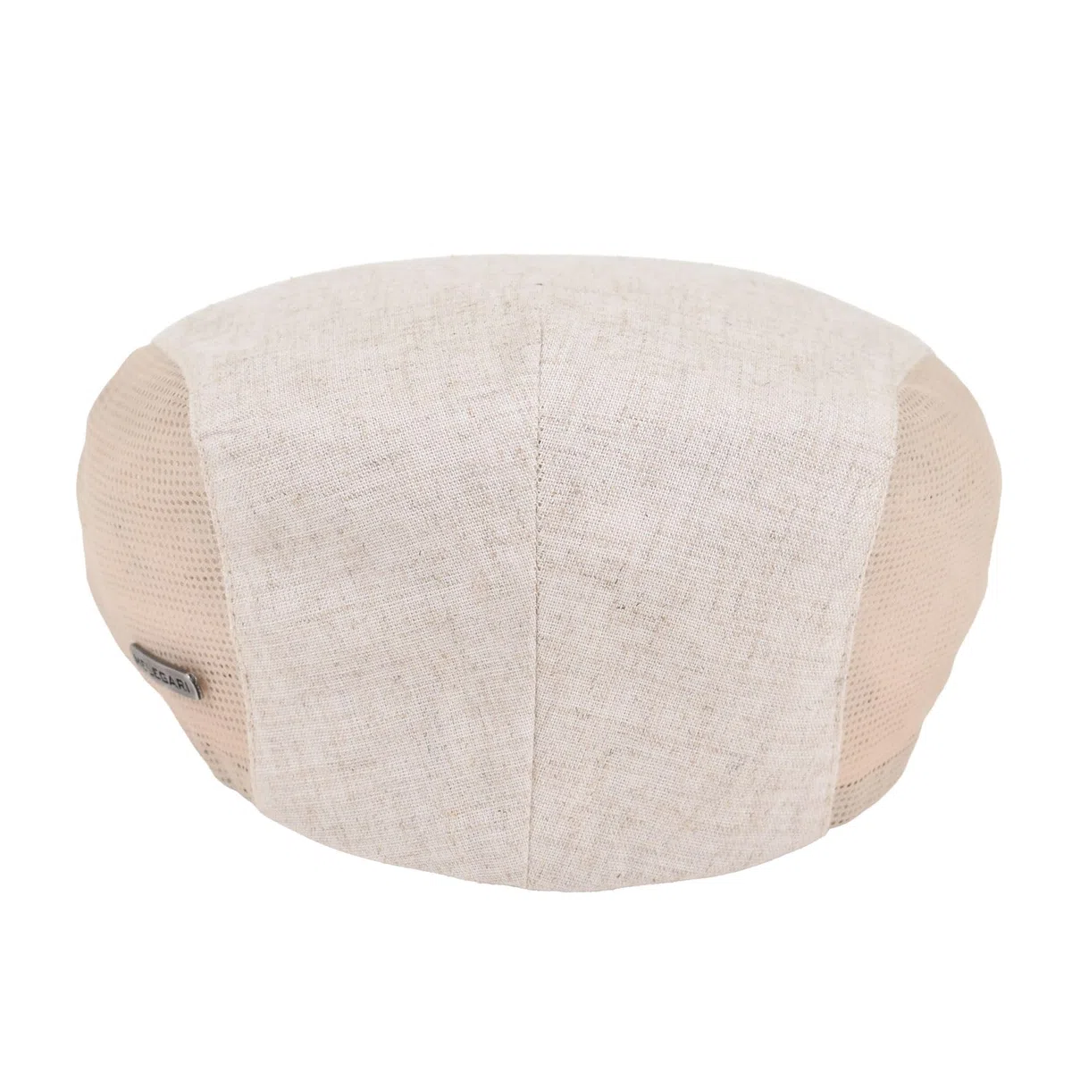 Melegari Berretto Piatto Sempione | Lino-Cotone | finestrato Rete Traspirante Laterale | Tascabile | Primavera Estate | Made in Italy