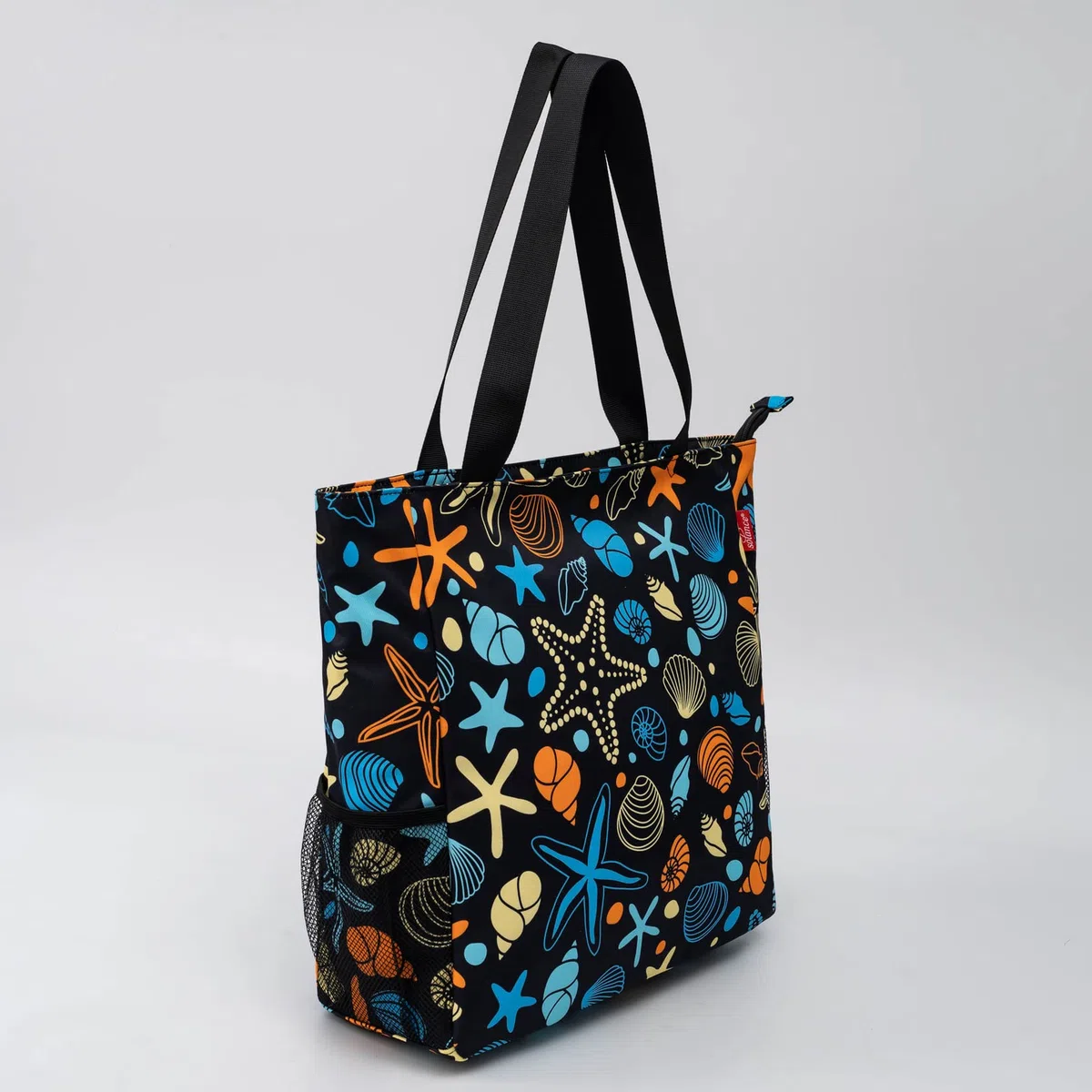 Solance - Grande borsa per la spesa, tote, spalla, palestra, spiaggia o borsa da viaggio con tasche