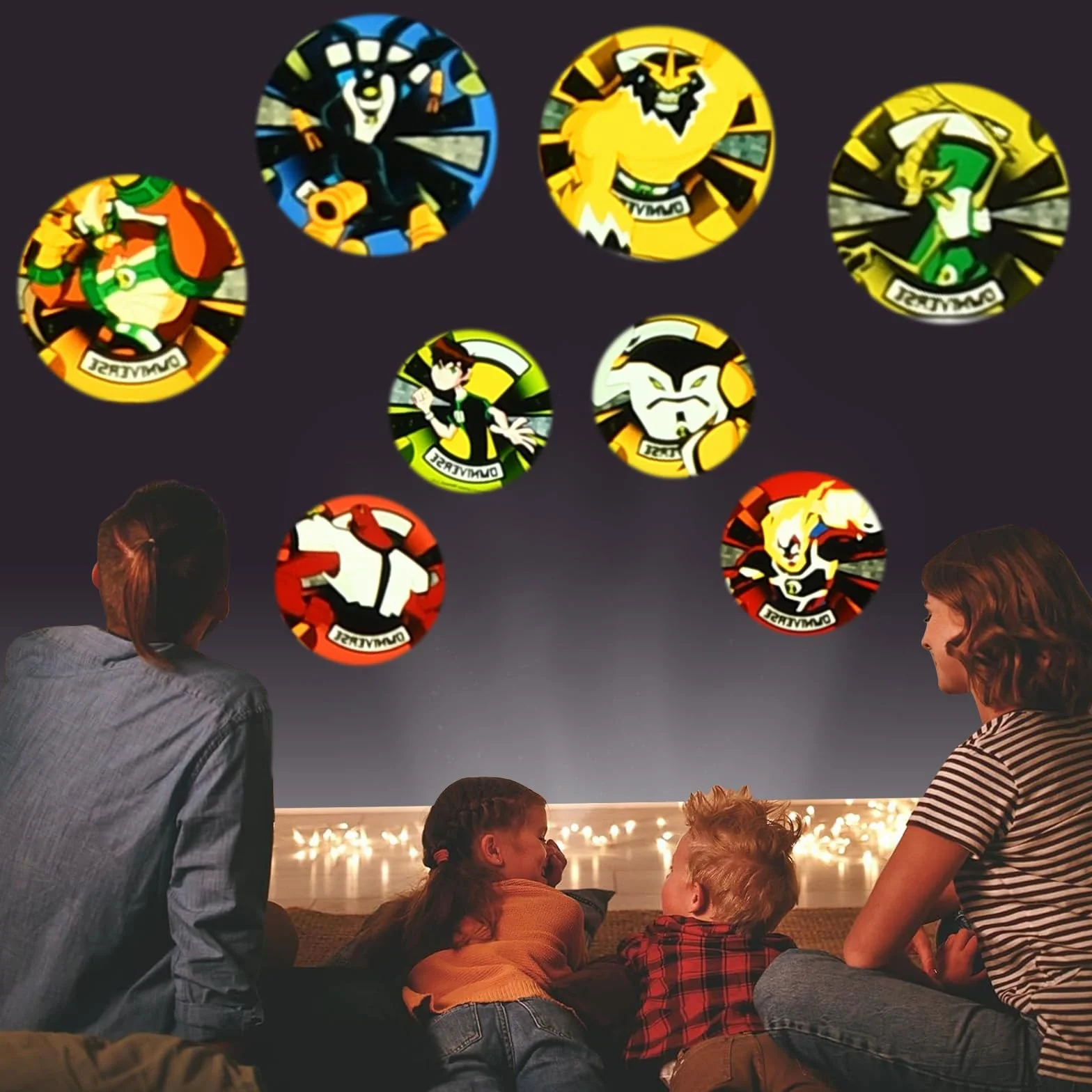 Orologio Bambino Cartoni Animati, Orologio Proiettore Bambini, Orologio da Polso Proiettore, Orologio Giocattolo per Bambini,con 8 Motivi di Proiezione,per Giochi di Ruolo per Ragazzi e Ragazze