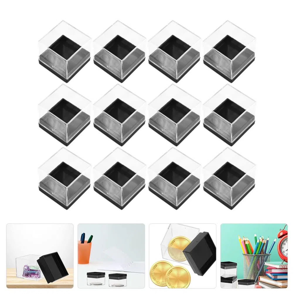 Contenitore Per Minerali Contenitori Minerali 12Pcs Custodia Per Di Scatole Minerali Per Action Figures Pietra Custodia Minerali Contenitori Per Minerali