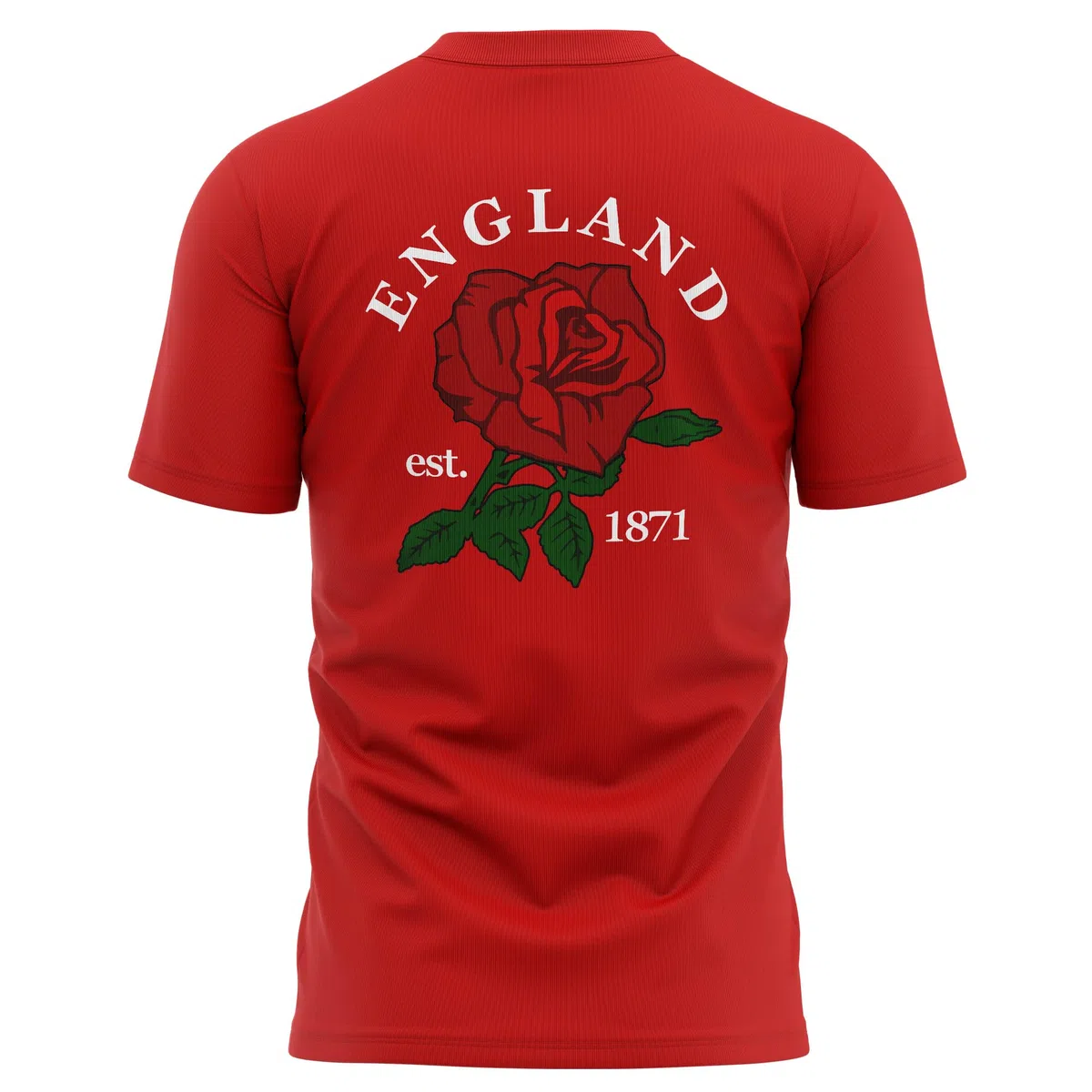 England Supporters Rugby T Shirt Mens English 1871 England Rose Badge Tee