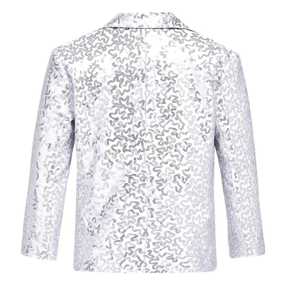 dPois Giacca Paillettes Bambino Panciotto da Cerimonia Sera Party Giacca Elegante Brillantini Blazer Un Bottone Cappotto Abito da Batessimo Festa Slim Fit Smoking