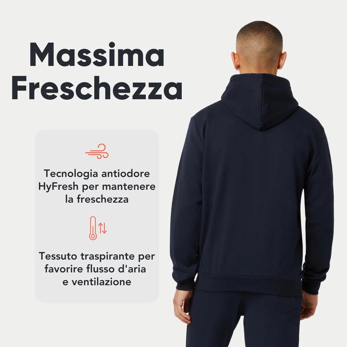 FM London, Felpa da Uomo con Cappuccio e Zip e Fodera in Pile