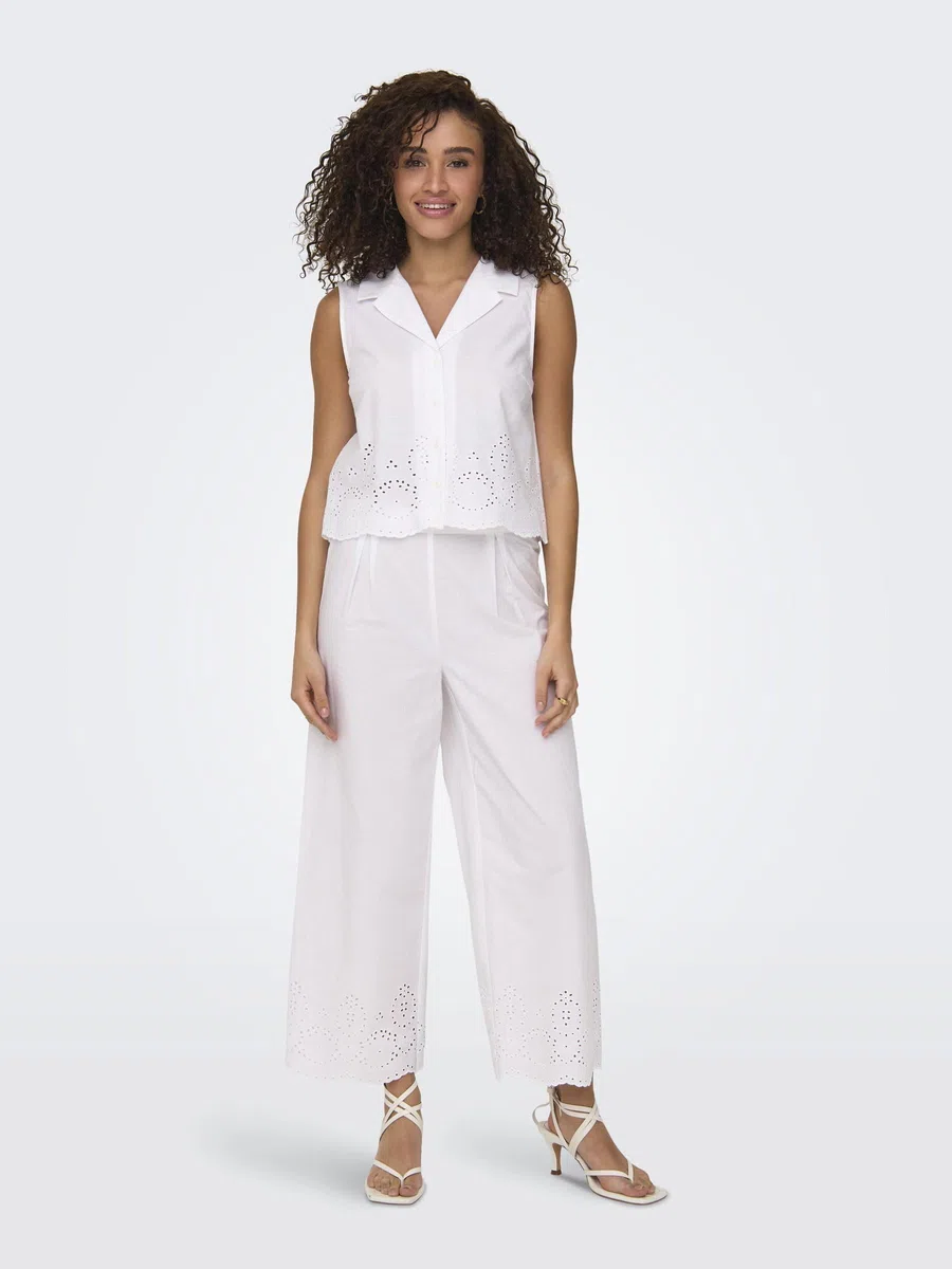 ONLY Shirt Onlroxanne SL Resort-Maglietta Wvn Donna
