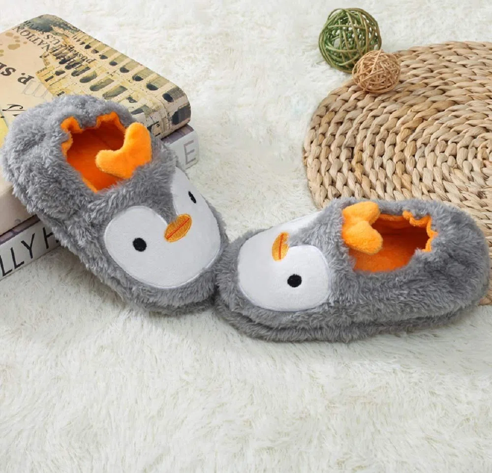 MASOCIO Pantofole per Bambini Animali Peluche Scarpe Ciabatte Chiuse da Casa Antiscivolo