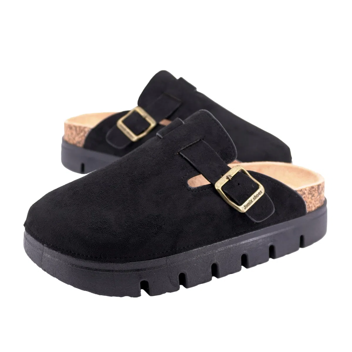 JOMIX Sabot Donna Invernali Ciabatte Chiuse in Pelle Scamosciata Pantofole Eleganti