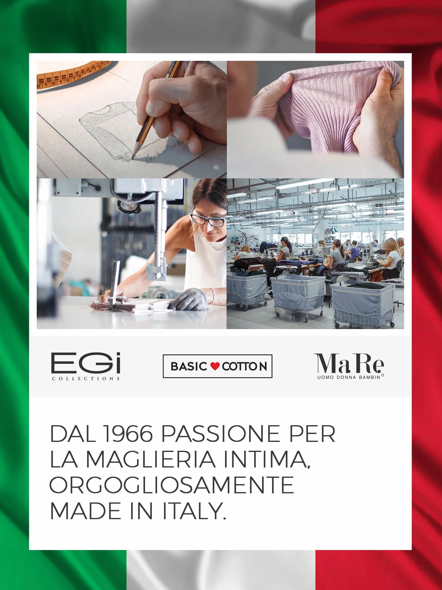 EGI Canotta Donna Spalla Larga Lana Seta Microcostina Elegante Intimo Morbido Made in Italy, Art. 1492