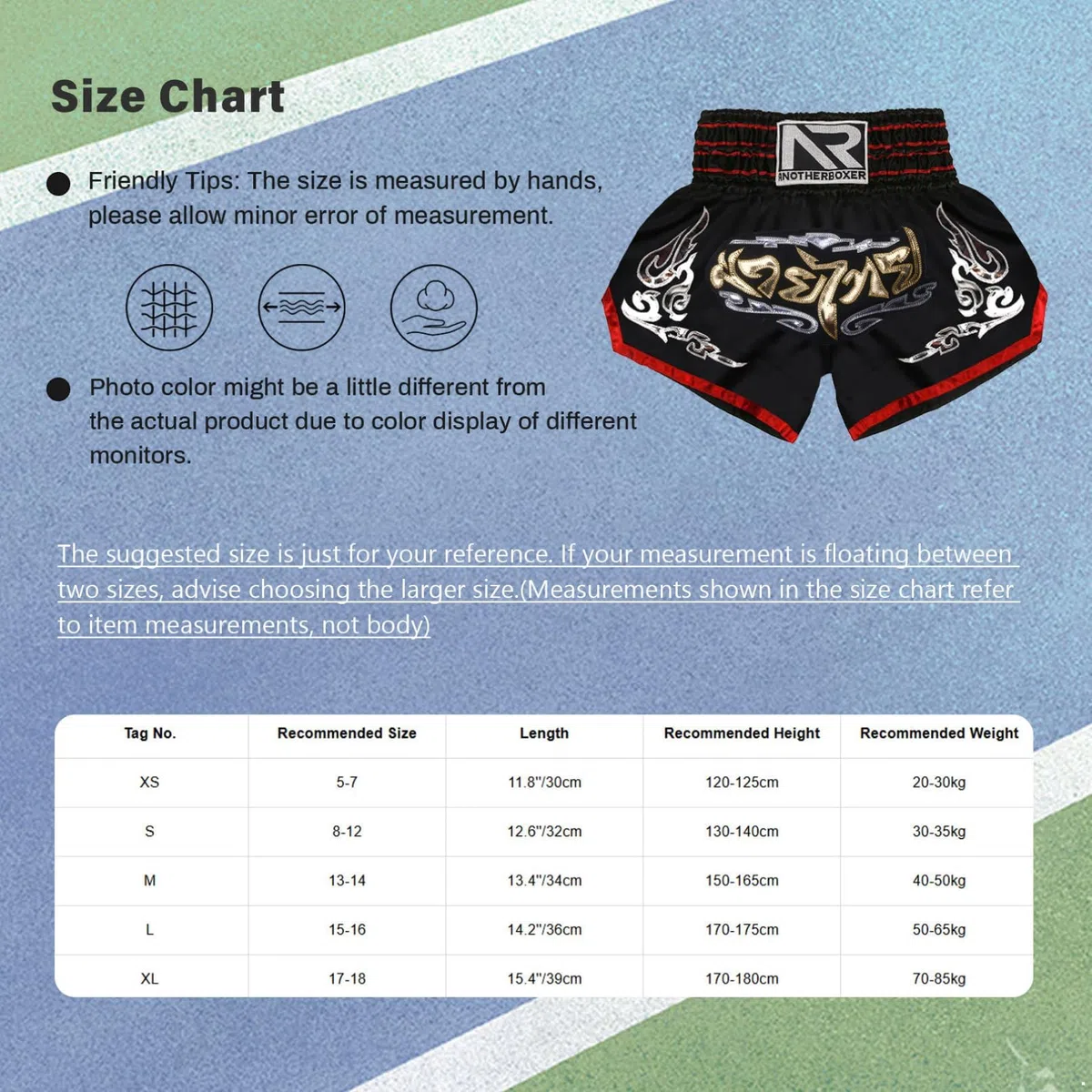 Pantaloncini unisex per bambini, Muay Thai, MMA, Kick Boxing, arti marziali, allenamento, combattimento
