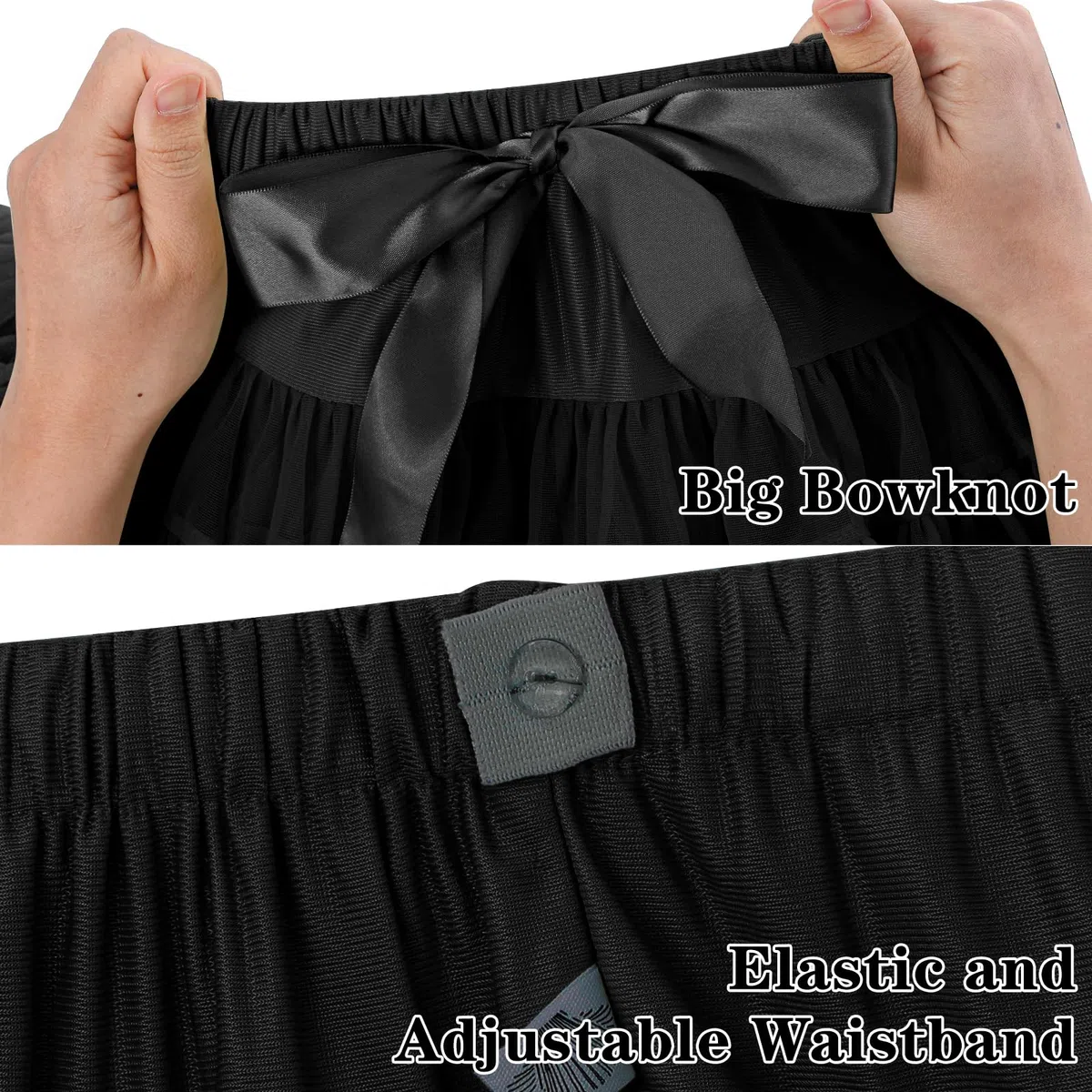 LACOFIA Gonna Tulle Bambina Gonna tutù per Bambine e Ragazze a Strati con Volant Gonne da Principessa a Vita Elastica Mini Gonna Bolla per Feste Danza (0-10 Anni)