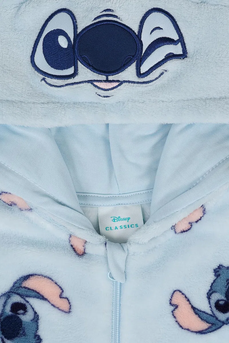 Disney Tutina per bambini in pile blu, motivo: Lilo e Stitch