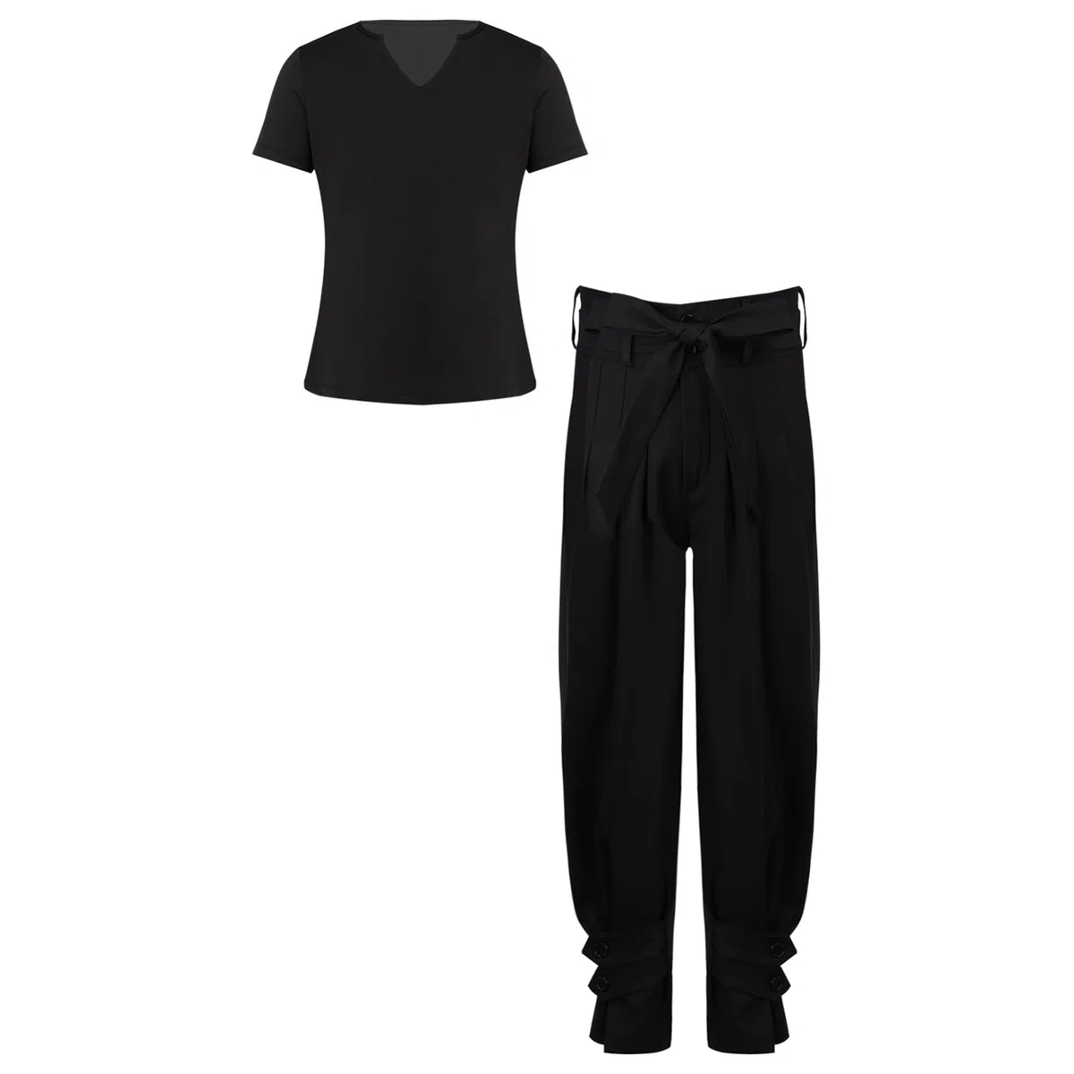 iEFiEL Bambini Camicia Da Ballo Latino Abbigliamento La Danza Salsa Set Camicia E Pantaloni Danza Camicie La Latina Ragazzi Cha-Cha