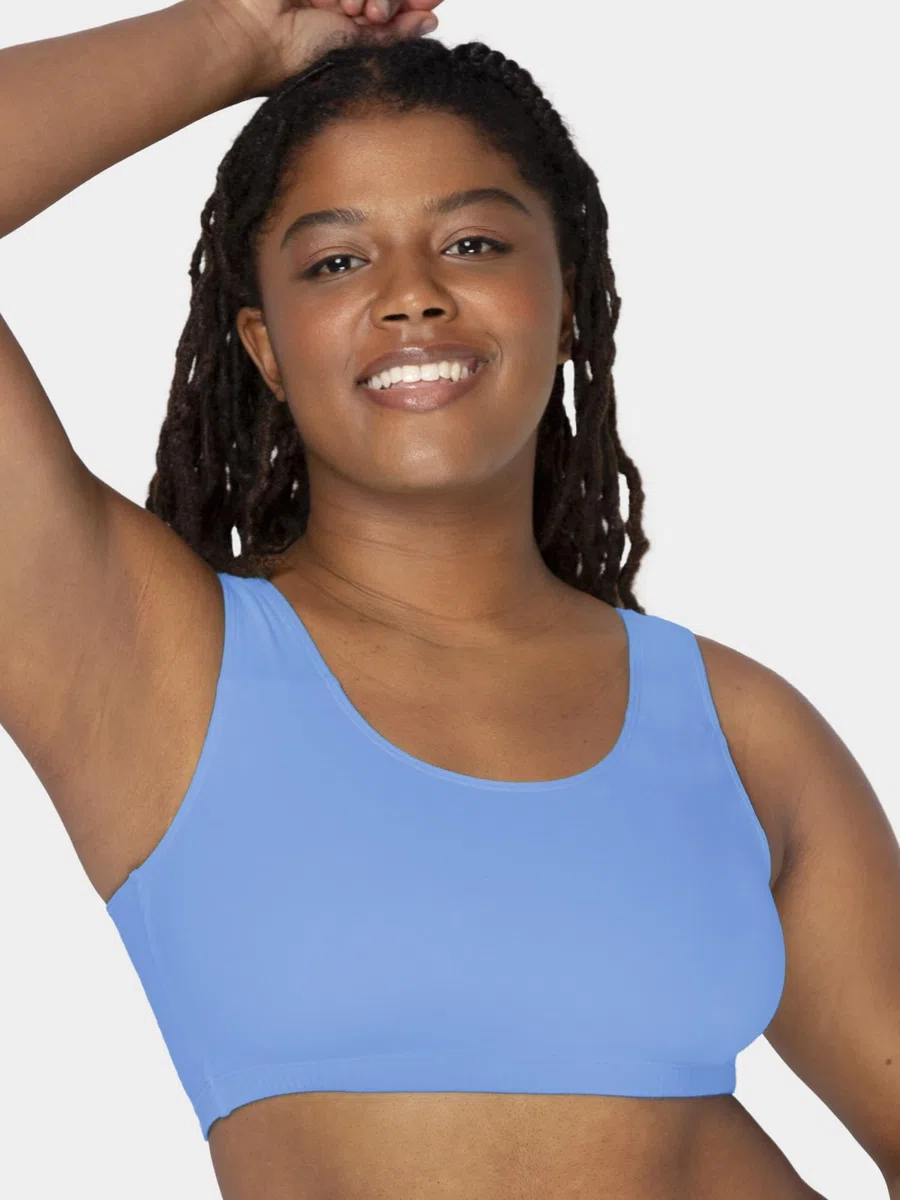 Fruit of The Loom Reggiseno Sportivo in Cotone con Spalline Sottili, Confezione da 3 Pezzi, Colori alla Moda Reggiseno Sportivo Donna (Pacco da 3)