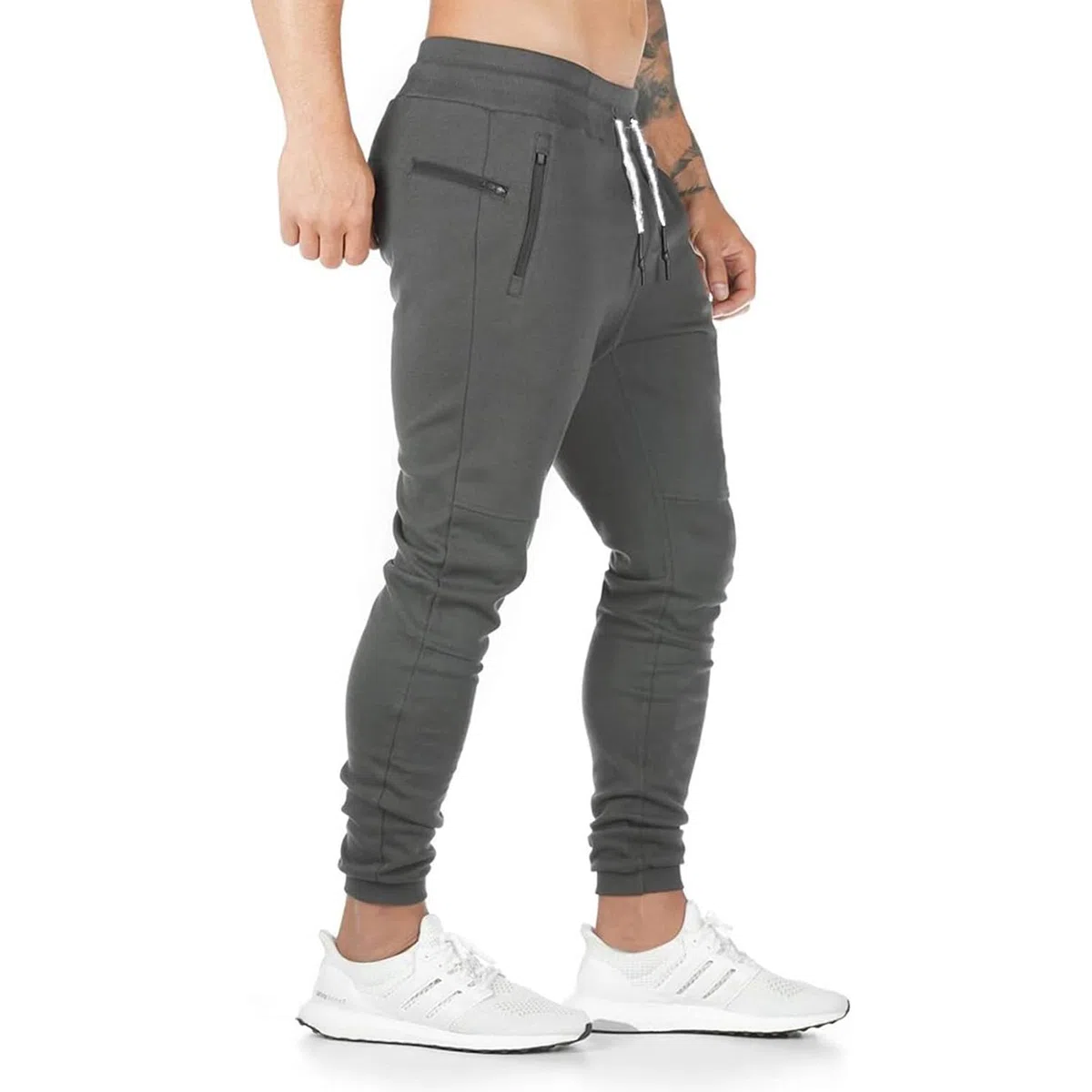 Yageshark - Pantaloni da jogging da uomo, in cotone, per fitness, slim fit, per il tempo libero
