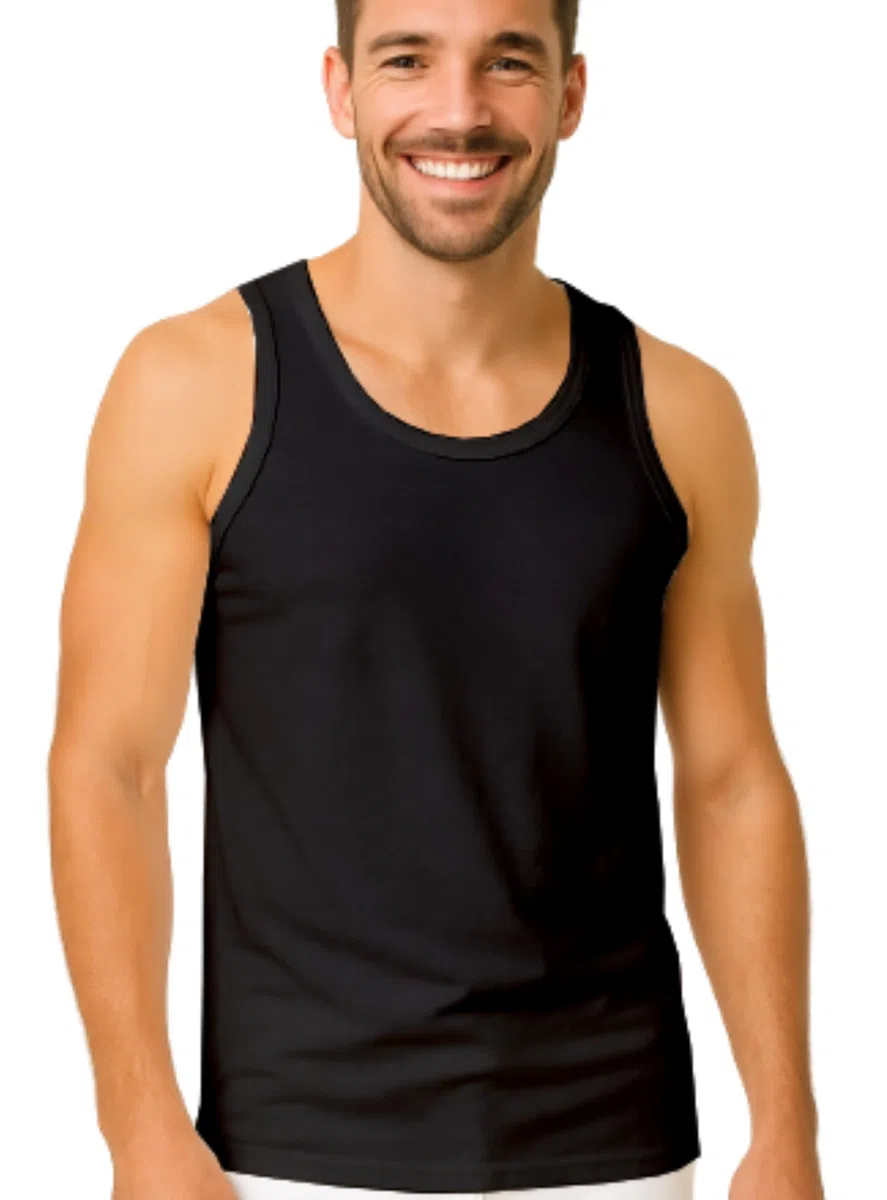 VP PINUCCIO VENEGONI - Set 3 Canottiere Uomo Cotone 100% Mercerizzato, Spalla Larga, Intimo Uomo Traspirante, Made in Italy