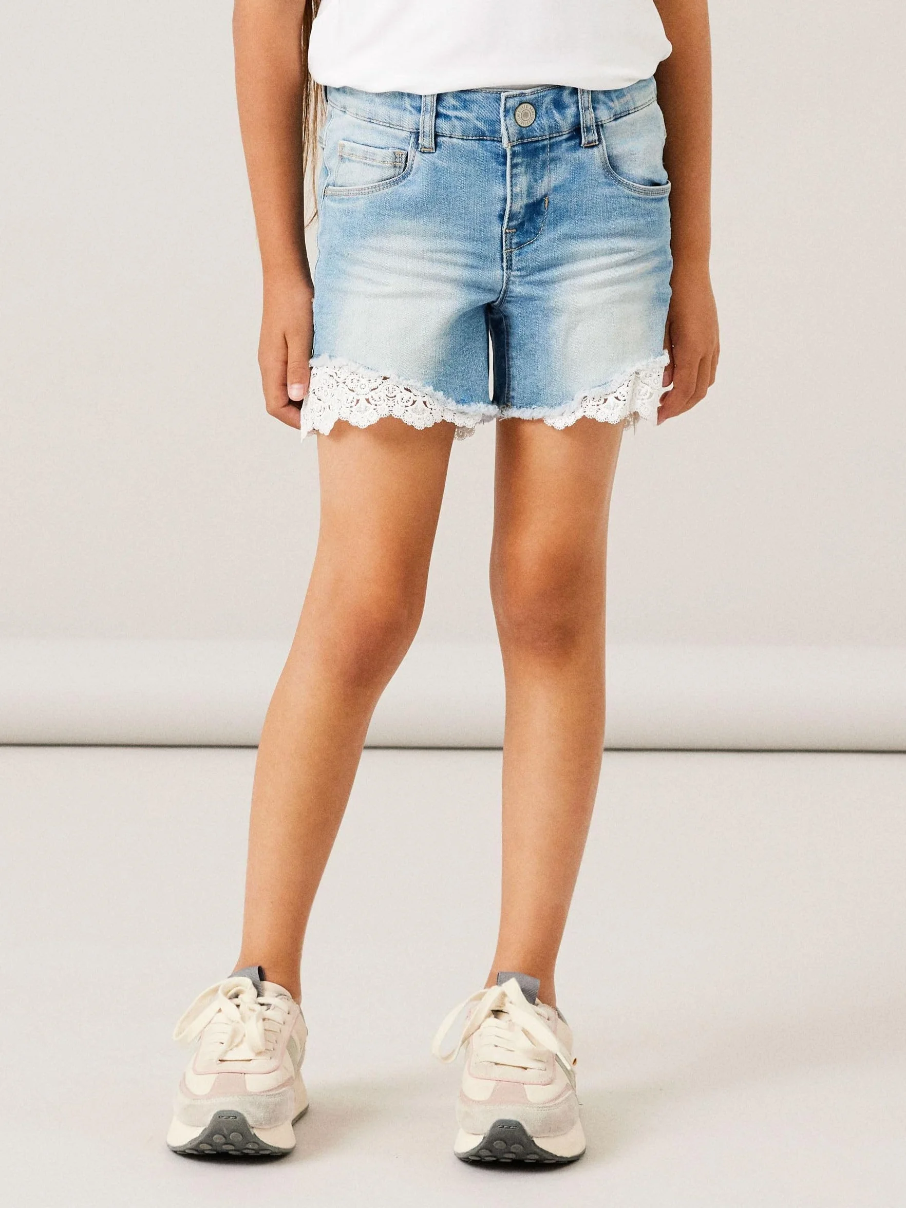 Name IT - Nkfsalli Dnmtaha 2629 Shorts Noos, Pantalocini Denim Bambine e Ragazze