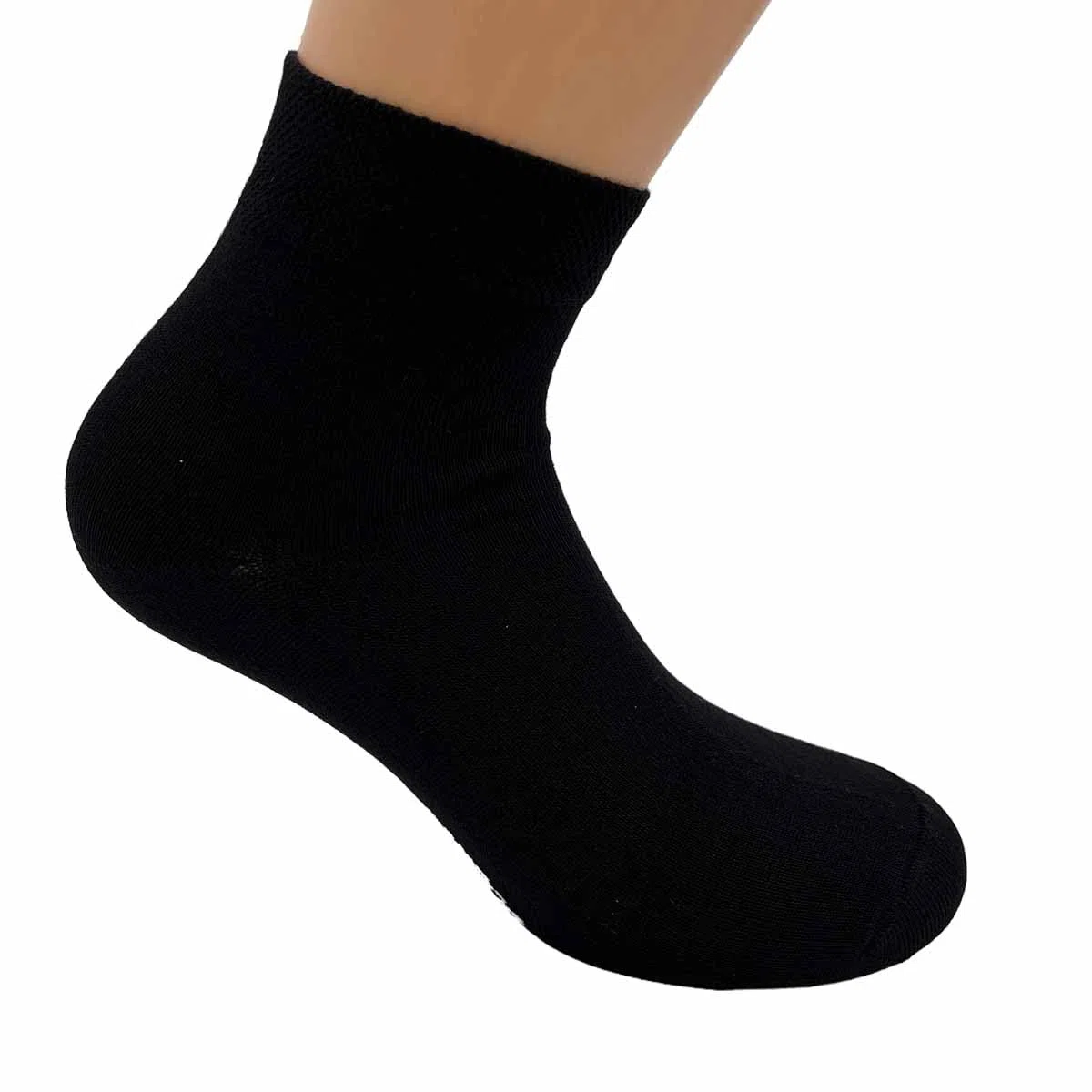 Frencis - Calzini in Bamboo, 6 Paia, Fantasmino o alla Caviglia, Bianco, Blu e Nero, Traspiranti, Punta e Tallone Rinforzati