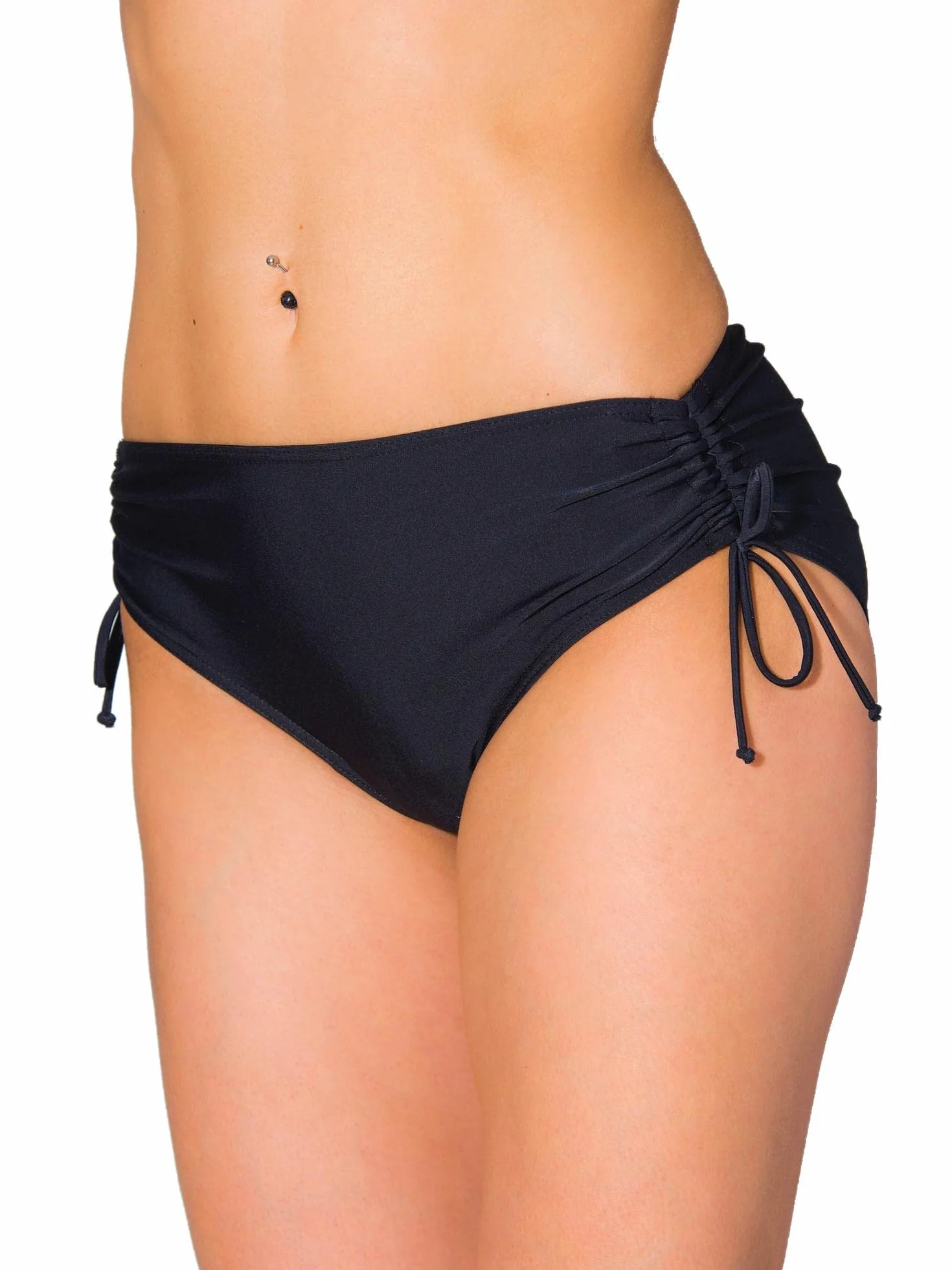 Aquarti Slip Costume Donna con Laccetti – Slip Bikini Donna Regolabile con Arricciatura