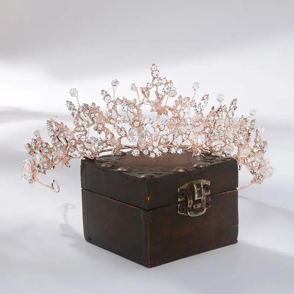 Tiara di cristallo per sposa, principessa, diadema nuziale, per matrimoni, balli di fine anno, feste di compleanno