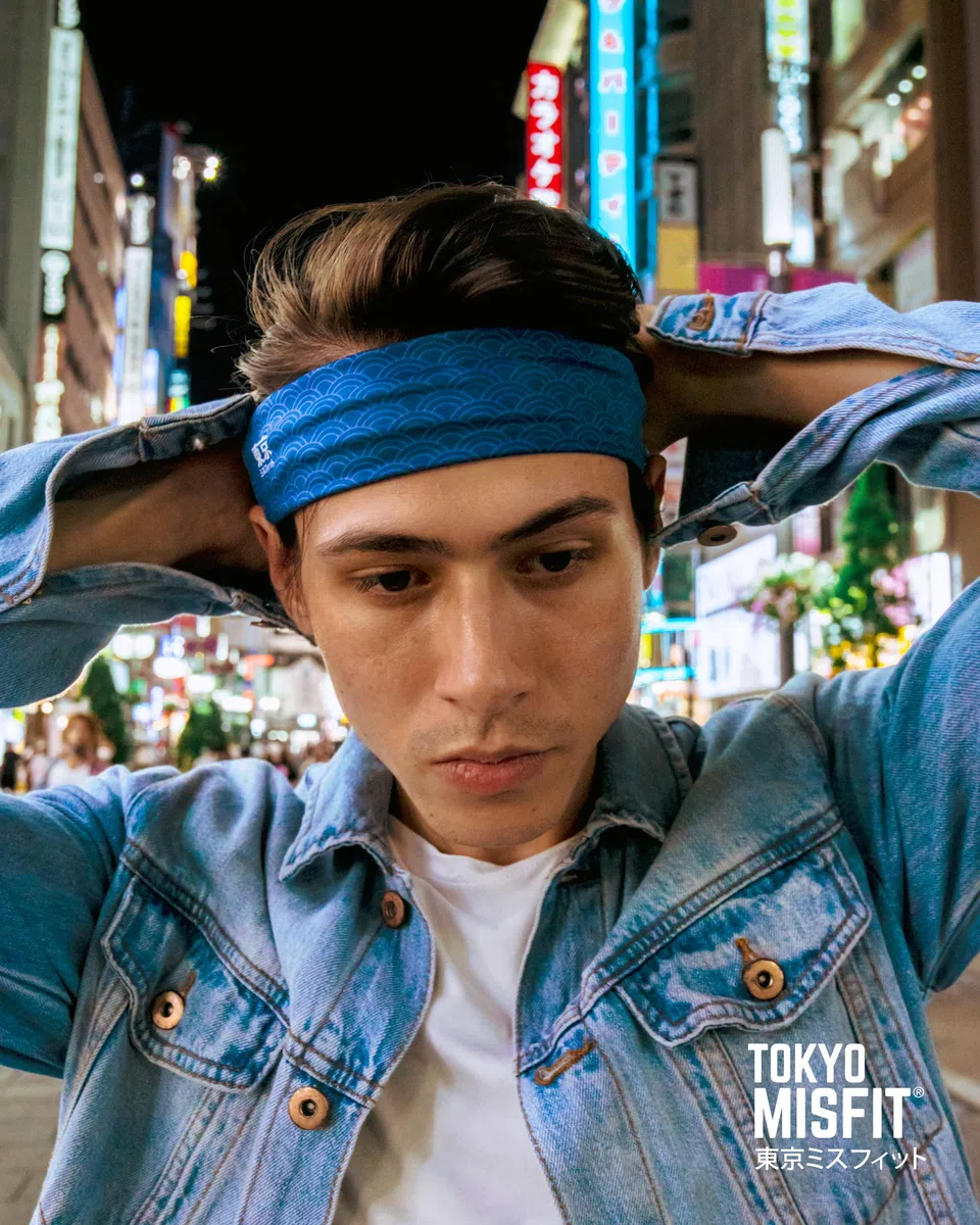Japanese Headbands for Men & Women, Sweat Band, Workout, Yoga, Fashion, Running, Sports, Basketball, Bandana