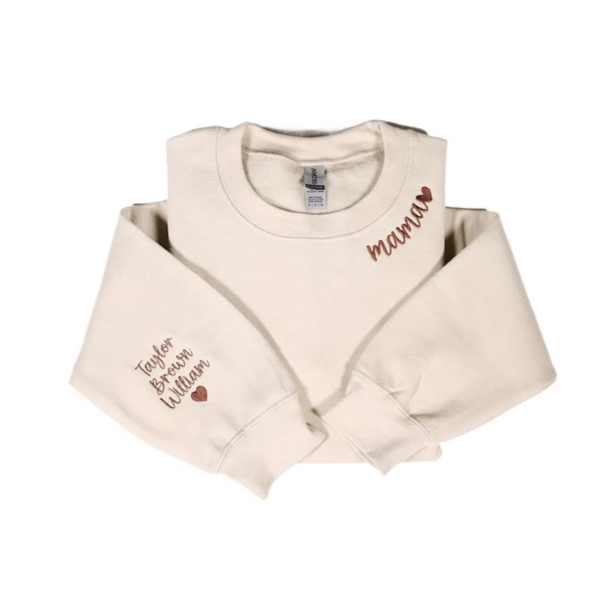 Felpa Personalizzata per Mamma con Nomi dei Bambini, Girocollo, Regalo per Mamma, Nonna