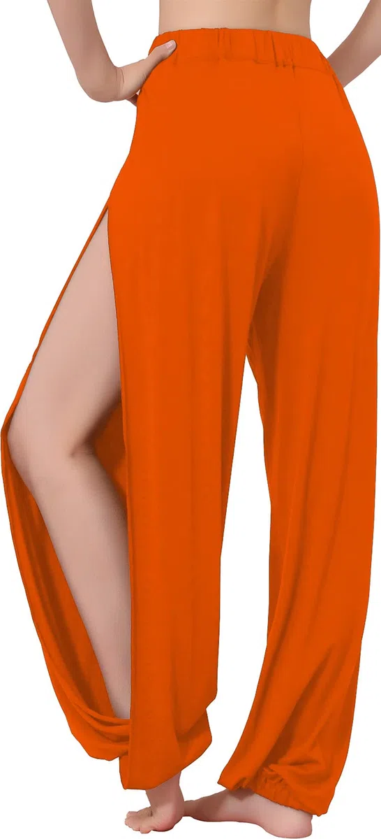 Hoerev Pantaloni Spaccati Morbidi per Le Donne Pantaloni Yoga Danza Harem Yoga Pilates