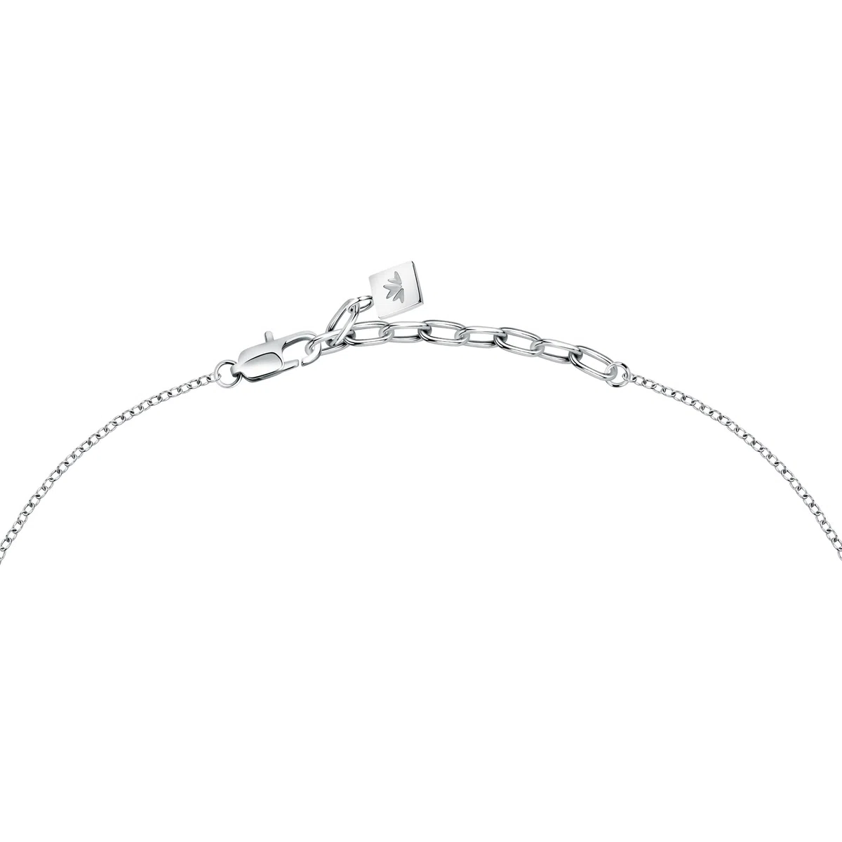 Morellato Collana Uomo in Acciaio e Cristalli con Pendente Cornetto, Collezione MOTOWN, Regalo Uomo