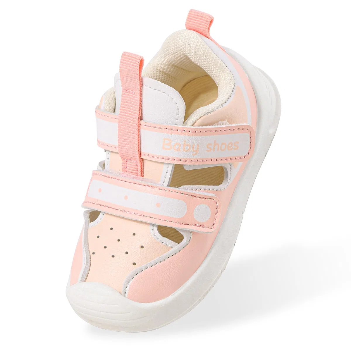 LACOFIA Sandali Neonata Scarpe Primi Passi Bimba Estive con Suola Gomma Antiscivolo
