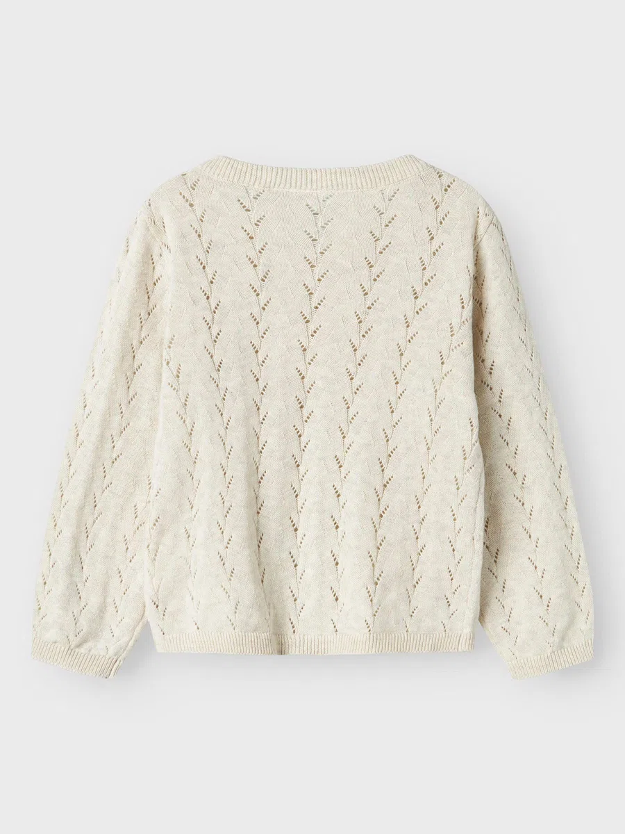 NAME IT Nmfbanni LS Knit Card Noos Maglione Cardigan Bambine e Ragazze