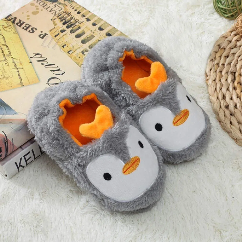 MASOCIO Pantofole per Bambini Animali Peluche Scarpe Ciabatte Chiuse da Casa Antiscivolo
