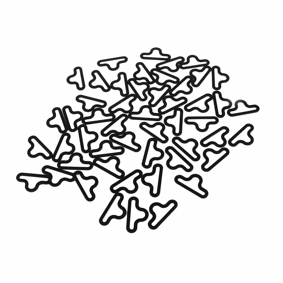 Broco Fermacravatta Metallica, Set 50 Pezzi 20mm Rame Antiruggine Ultra Sottile Clip per cravatta per Cravatta e Papillon