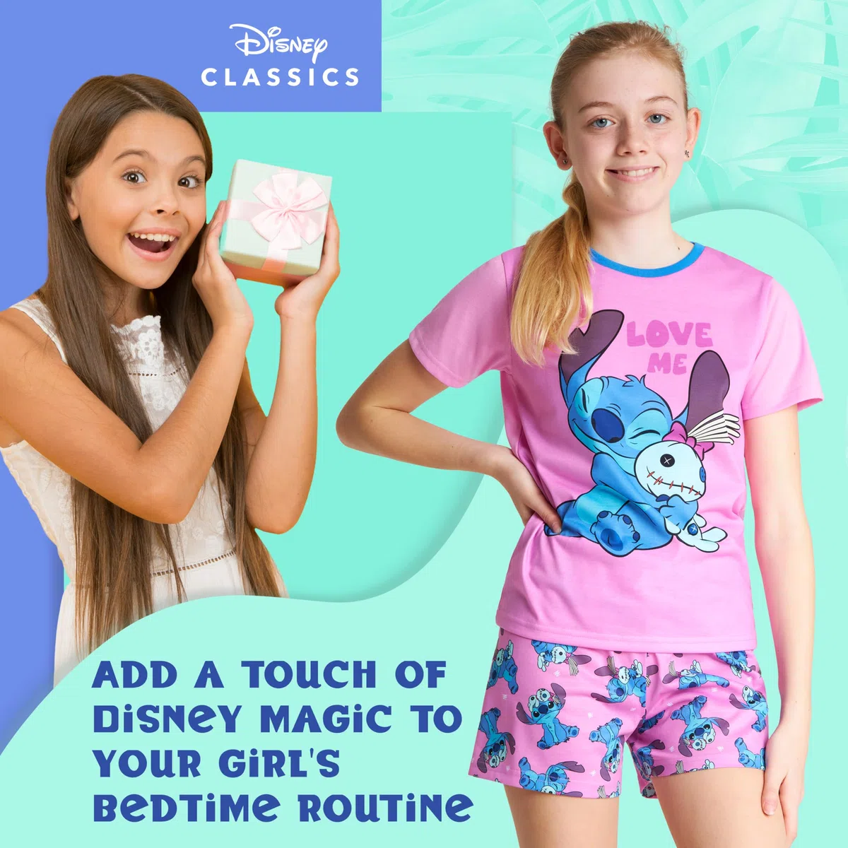 Disney Pigiama Corto Bambina, Morbido Traspirante Abbigliamento da Casa Set
