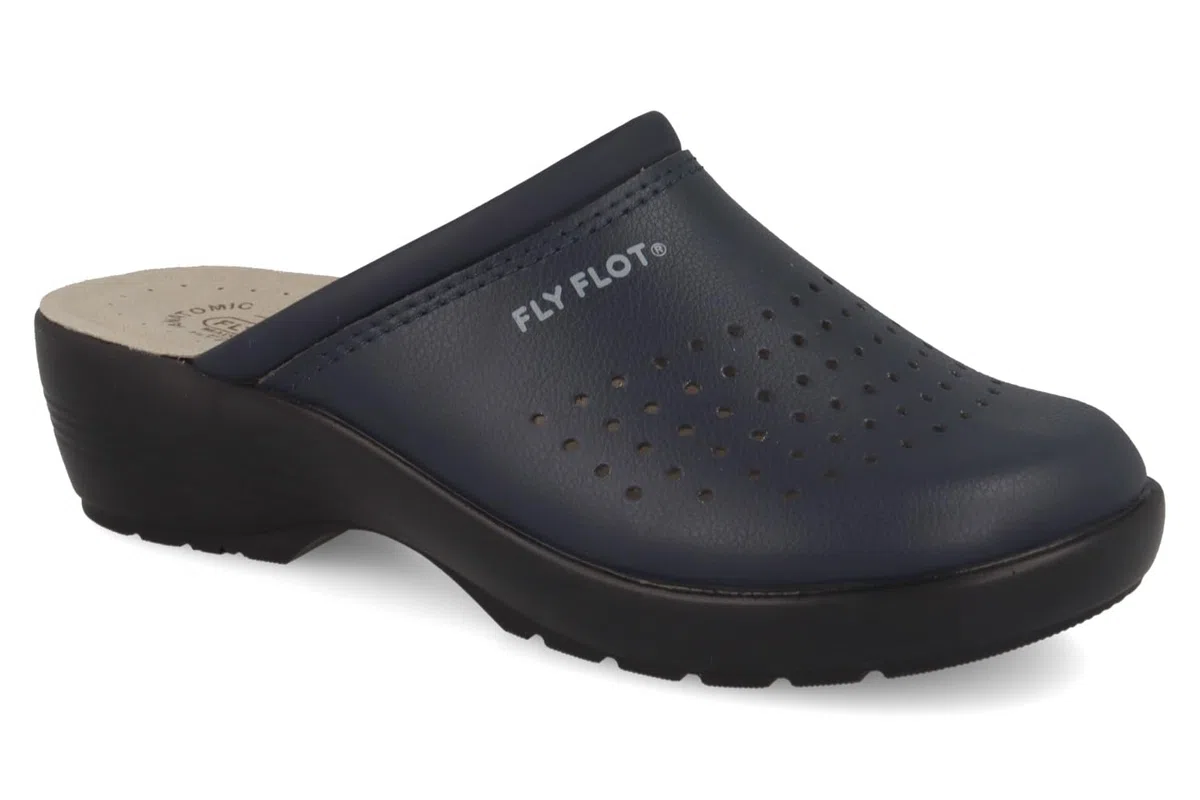 Fly Flot | Professional Certified, Zoccoli Sanitari Donna Traspiranti, Ciabatte con Tomaia in Evopell, Sottopiede imbottito in Pelle Antishock