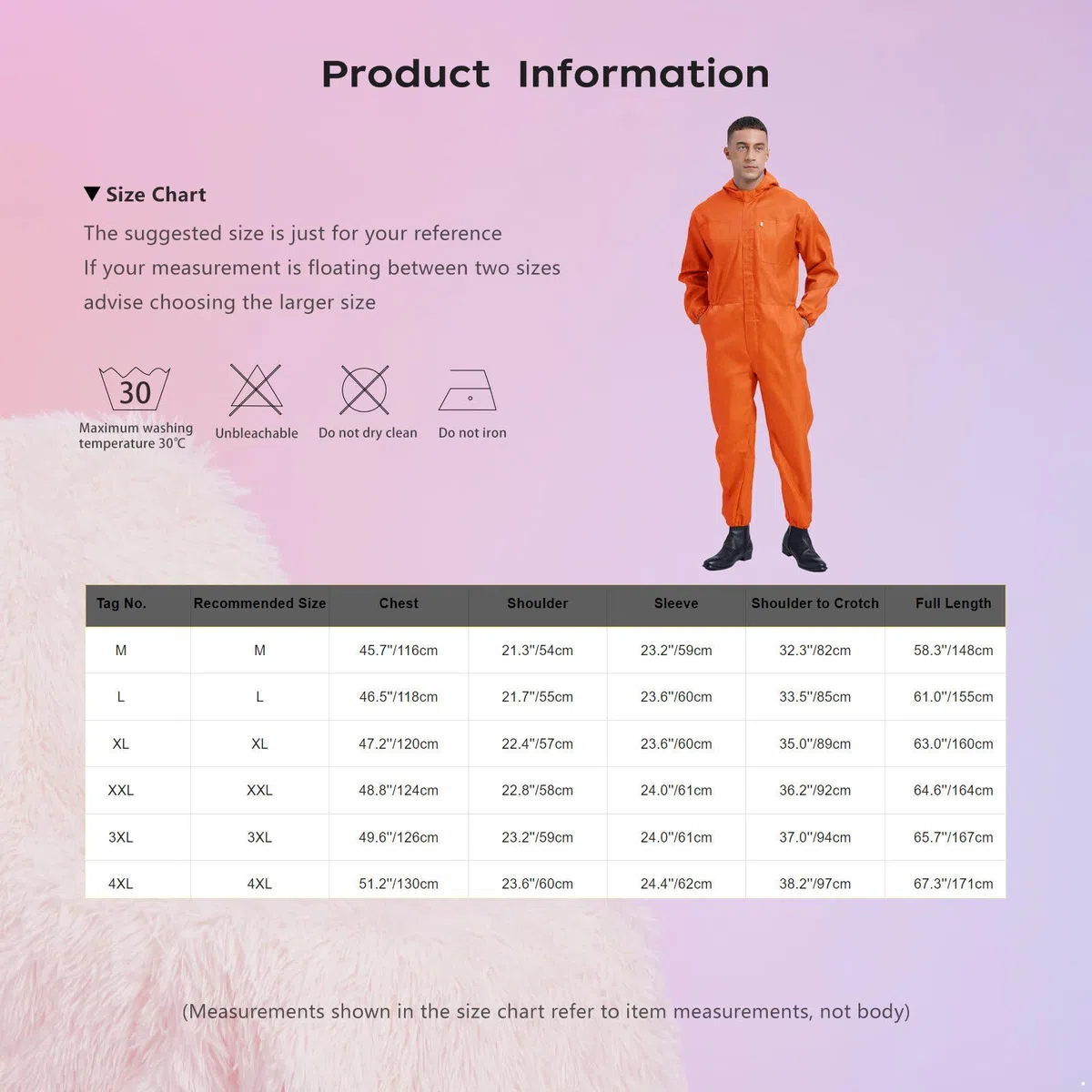 Oyolan Tuta da Lavoro Uomo Tuta Lavoro con Cerniera Multi Tasche Abbigliamento da Lavoro Meccanico S-4XL
