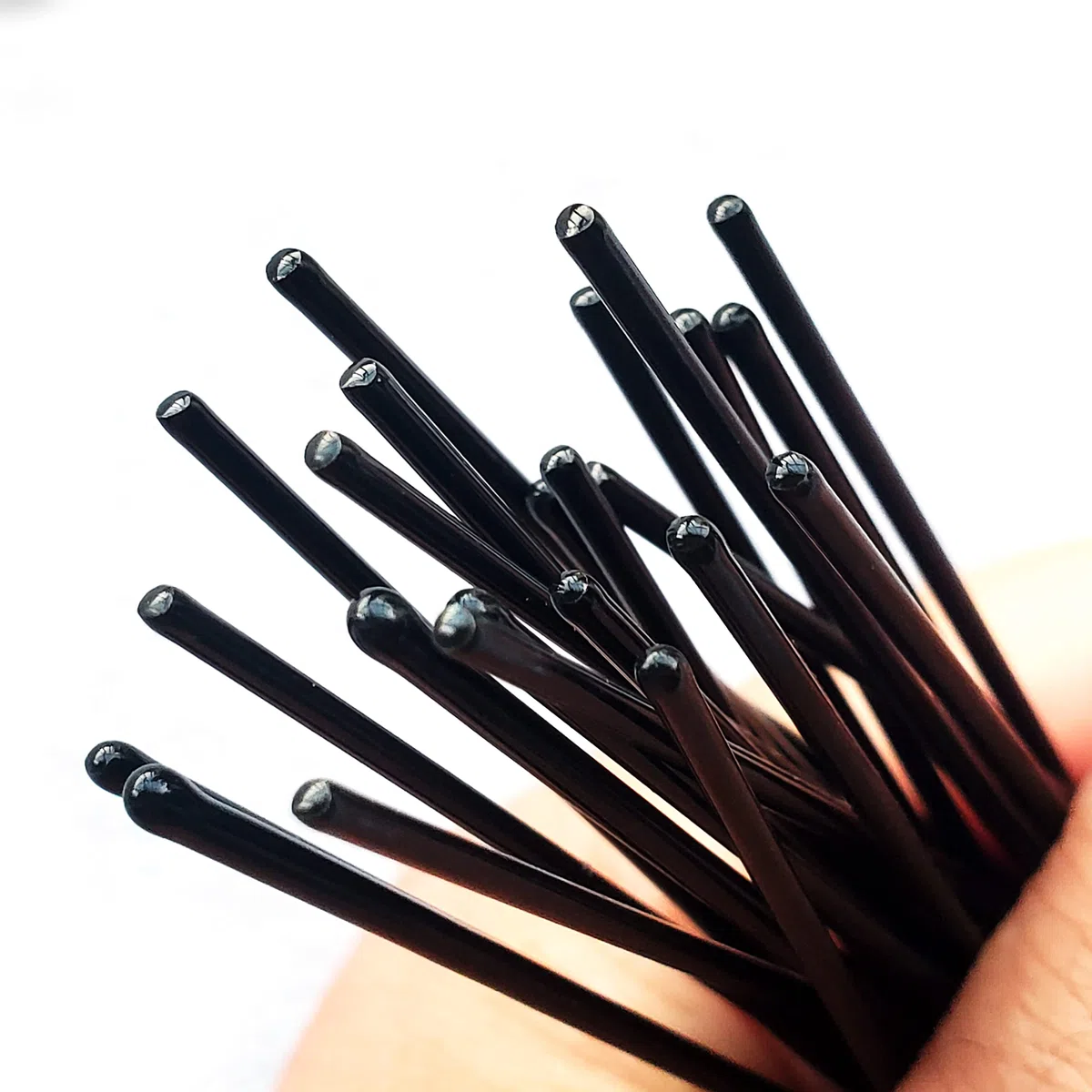 Forcine a forma di U in metallo con scatola portatile, accessori per capelli da donna, 24 pezzi (6,4 cm, marrone)