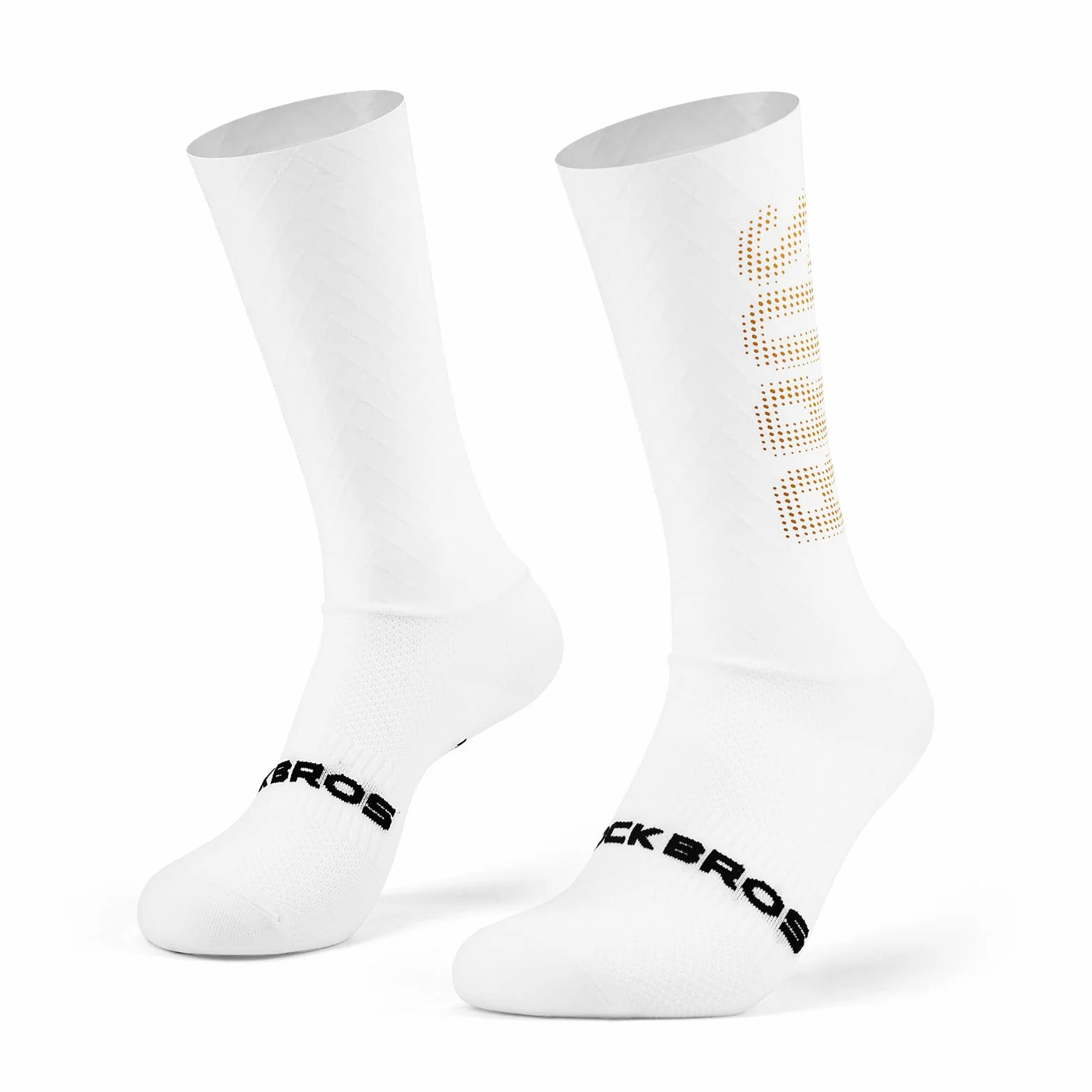 ROCKBROS 1 Paio Calze da Ciclismo Uomo Donna, Calzini Bici Traspirante e Imbottite, Antibatterici e Anti-odore, con Bordo Antiscivolo, Rinforzi su Punta e Tallone, per Bici da Corsa MTB