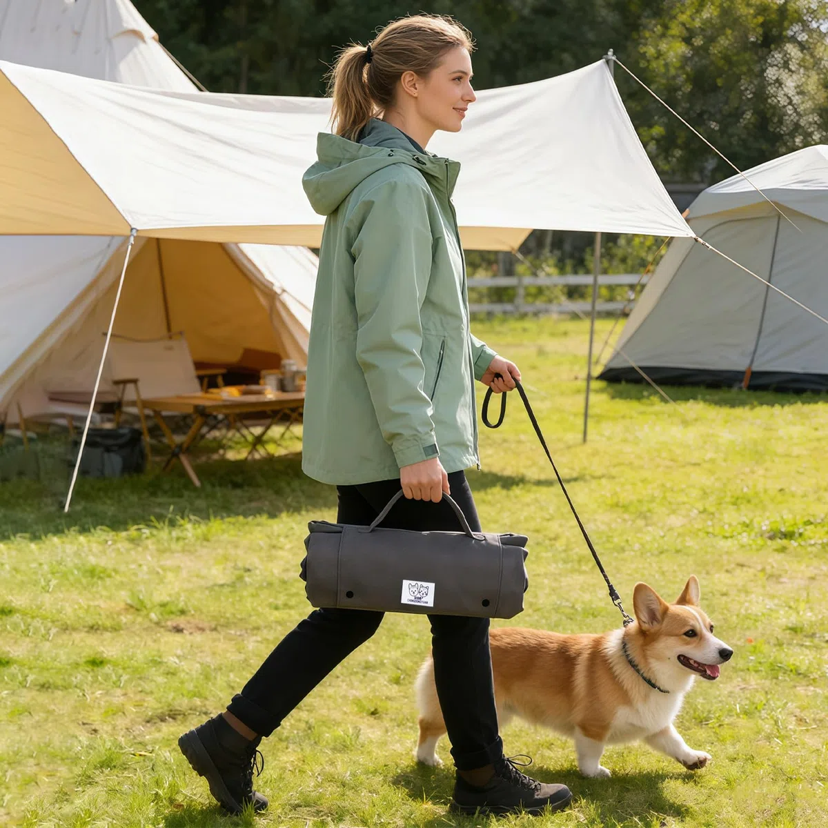 Coperta per Cani da Viaggio, 70 x 50 cm Impermeabile Antiscivolo Lavabile in Lavatrice Pieghevole Traspirante Resistente agli Strappi per Auto Campeggio Casa Interno Esterno per Cani Gatti