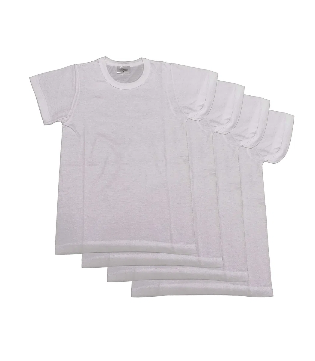 & Intimo 4 Pezzi Mezza Manica Bambino in Jersey di Puro Cotone,Che donano Comfort e freschezza sulla Pelle Titolo Articolo