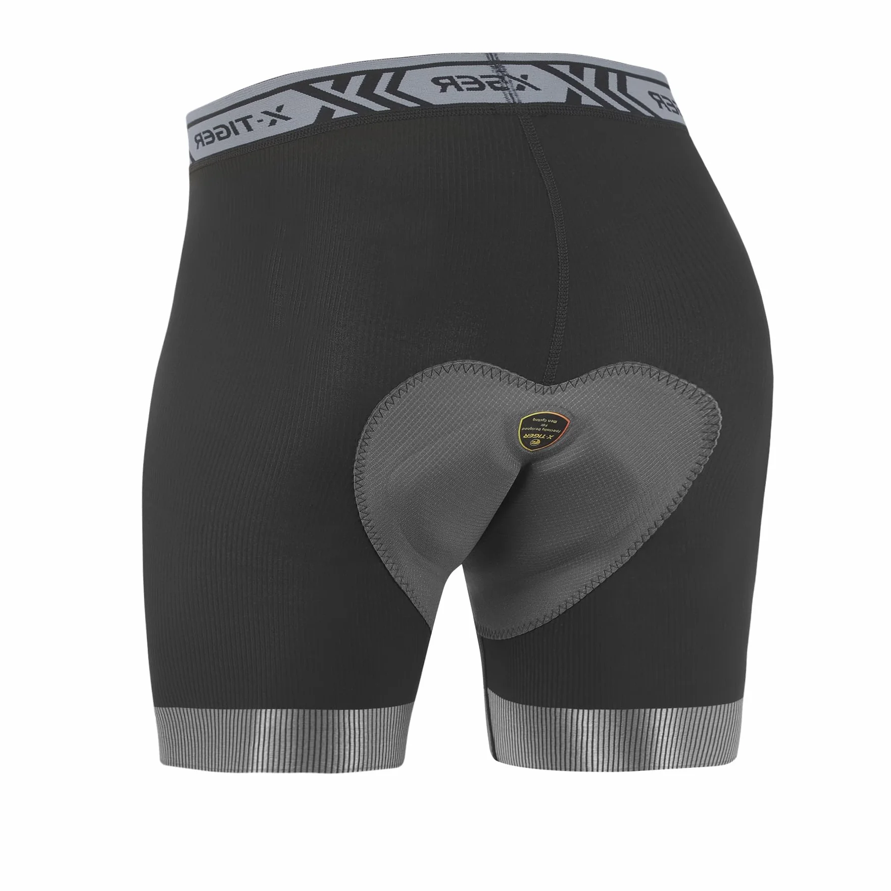 X-TIGER Pantaloncini Ciclismo Uomo Spugna Imbottito Traspirante Biancheria Intimo Mutande Pantaloni MTB Boxer Bici