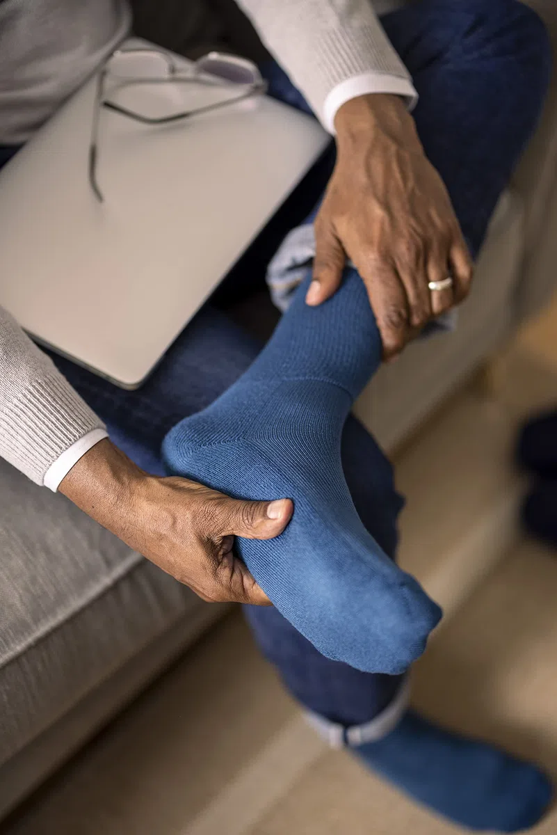 IOMI 3 Paia Calze Uomo e Donna Bambu Diabetici | Calzini Senza Elastico Footnurse