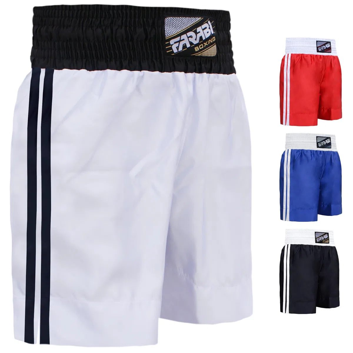 Farabi Sports Pantaloncini da Boxe PRO per Allenamento Boxe Punching Sparring Fitness Gym MMA Muay Thai Pantaloncini Kick Boxing