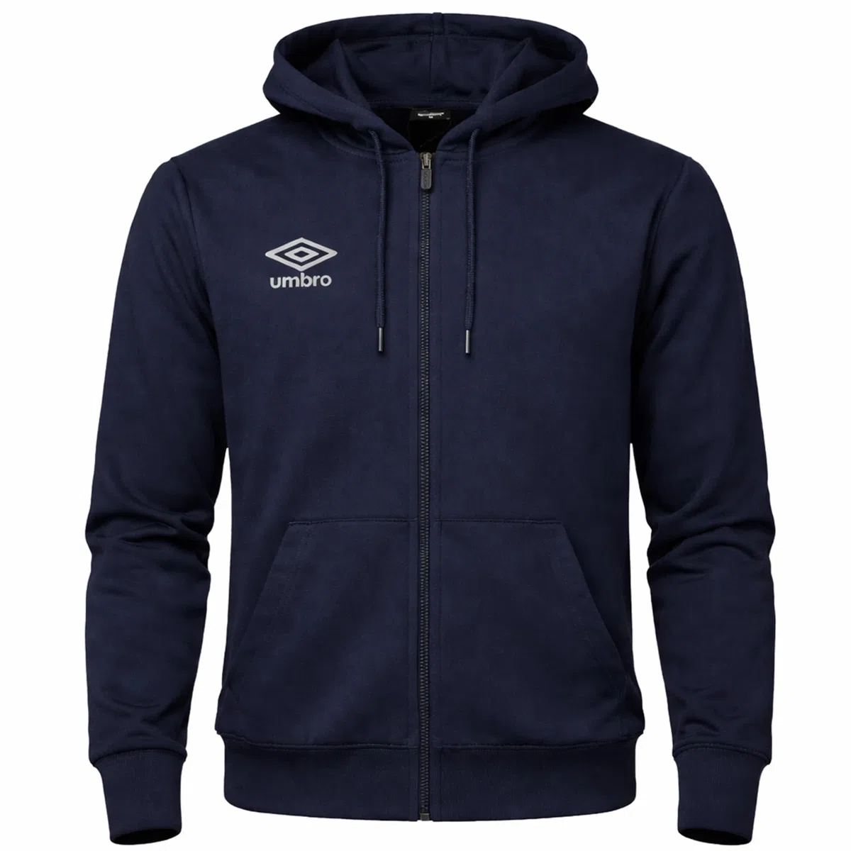 Umbro - Felpa da Uomo in Cotone Leggero con Cappuccio e Cerniera Full Zip, Sportiva, Casa, Palestra, Jogging, Tempo Libero