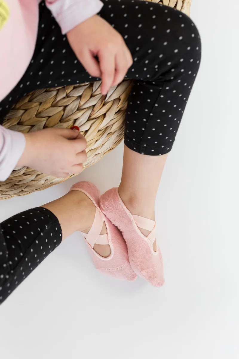 Melankoli Calzini antiscivolo per bambine, 6-8 anni, per pilates, yoga, danza, balletto