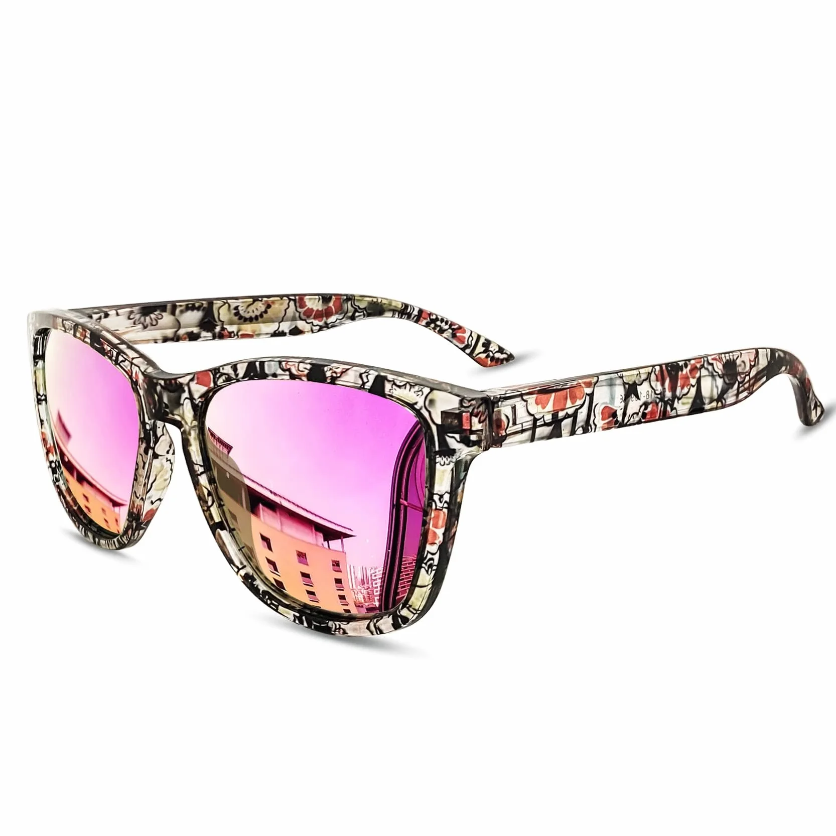 KANASTAL Occhiali da Sole da Donna Uomo Polarizzati Protezione UV400 Quadrati Retrò Classici Vintage Sunglasses per Spiaggia Viaggio Pesca